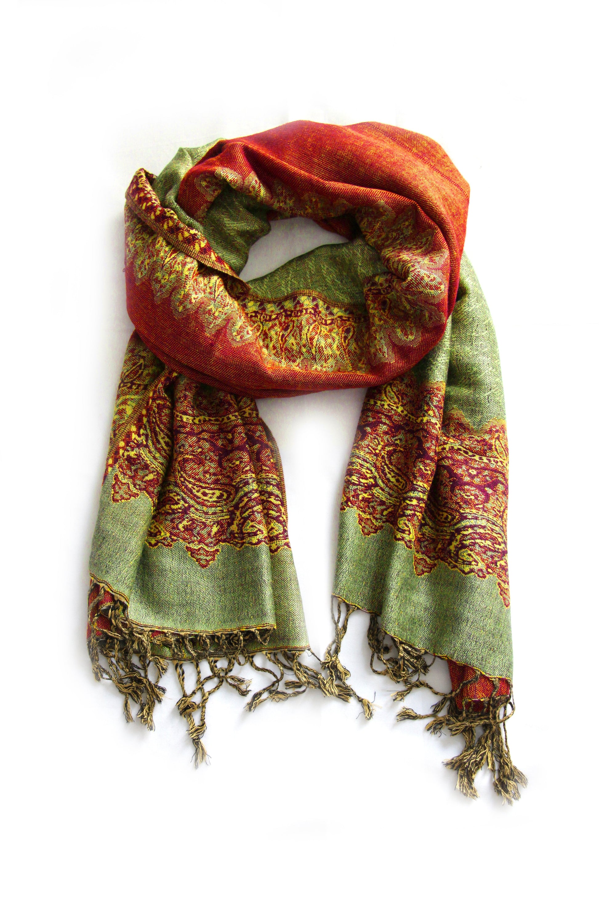 Sakkas 70" x 28" Border Pattern Layered Woven Pashmina Shawl Scarf Wrap Stole - Premium scarf from Sakkas Store - Just $16.98! Shop now at Concordia Style Boutique
