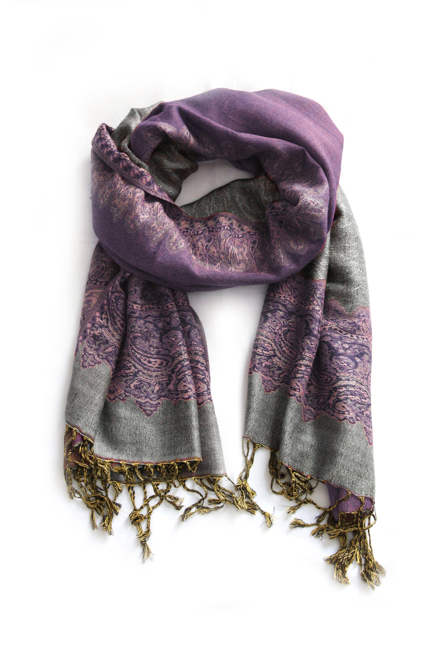 Sakkas 70" x 28" Border Pattern Layered Woven Pashmina Shawl Scarf Wrap Stole - Premium scarf from Sakkas Store - Just $16.98! Shop now at Concordia Style Boutique