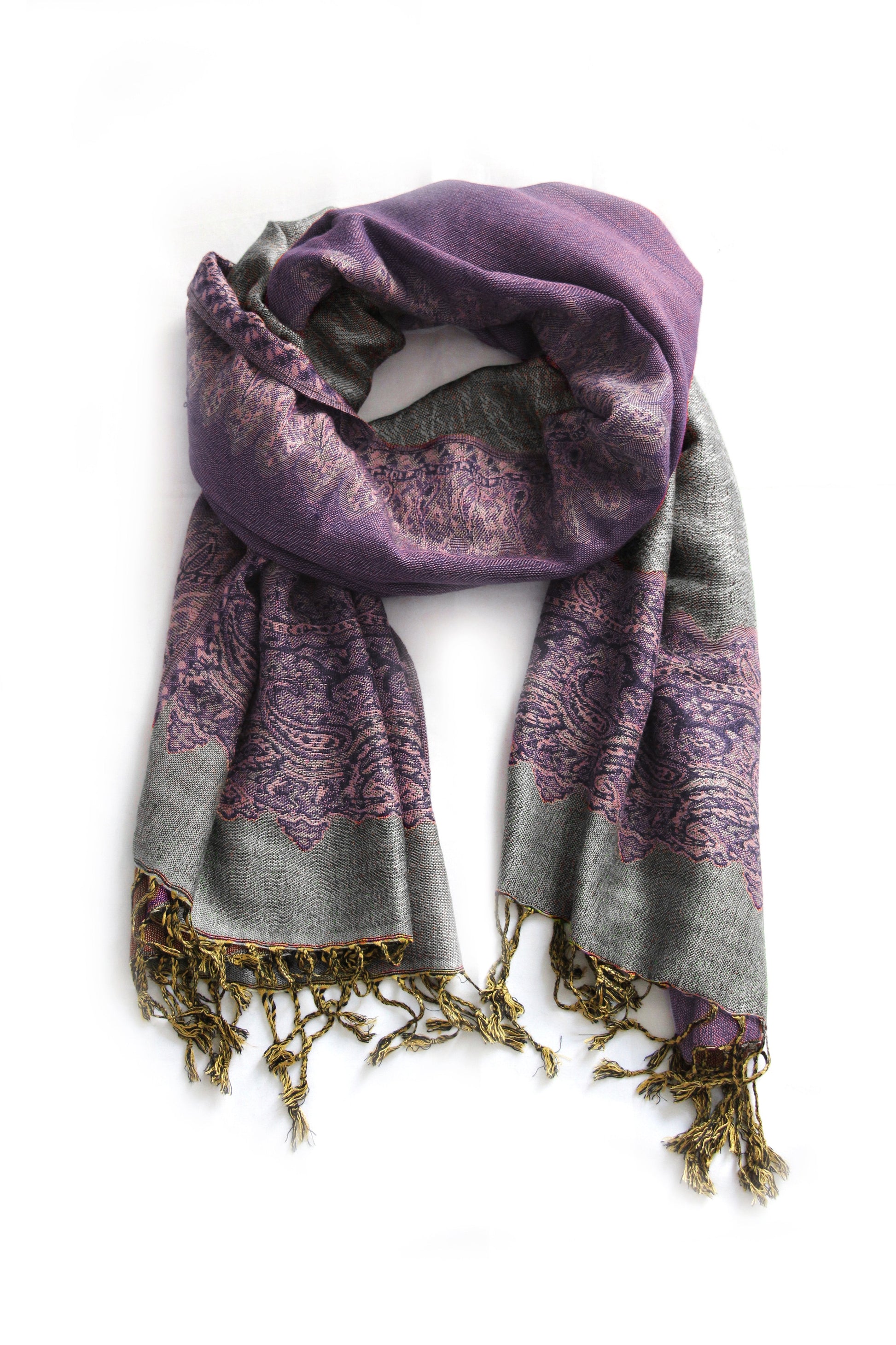 Sakkas 70" x 28" Border Pattern Layered Woven Pashmina Shawl Scarf Wrap Stole - Premium scarf from Sakkas Store - Just $16.98! Shop now at Concordia Style Boutique