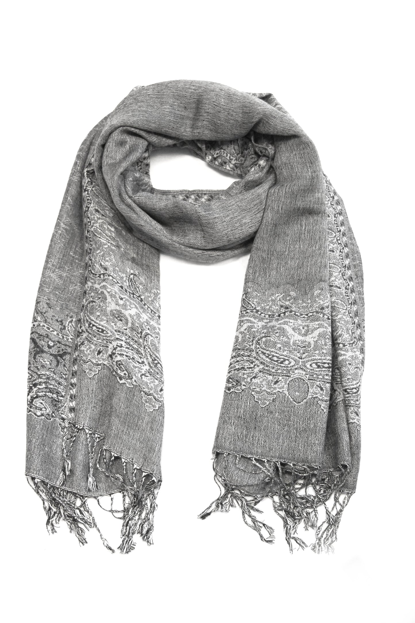 Sakkas 70" x 28" Border Pattern Layered Woven Pashmina Shawl Scarf Wrap Stole - Premium scarf from Sakkas Store - Just $16.98! Shop now at Concordia Style Boutique