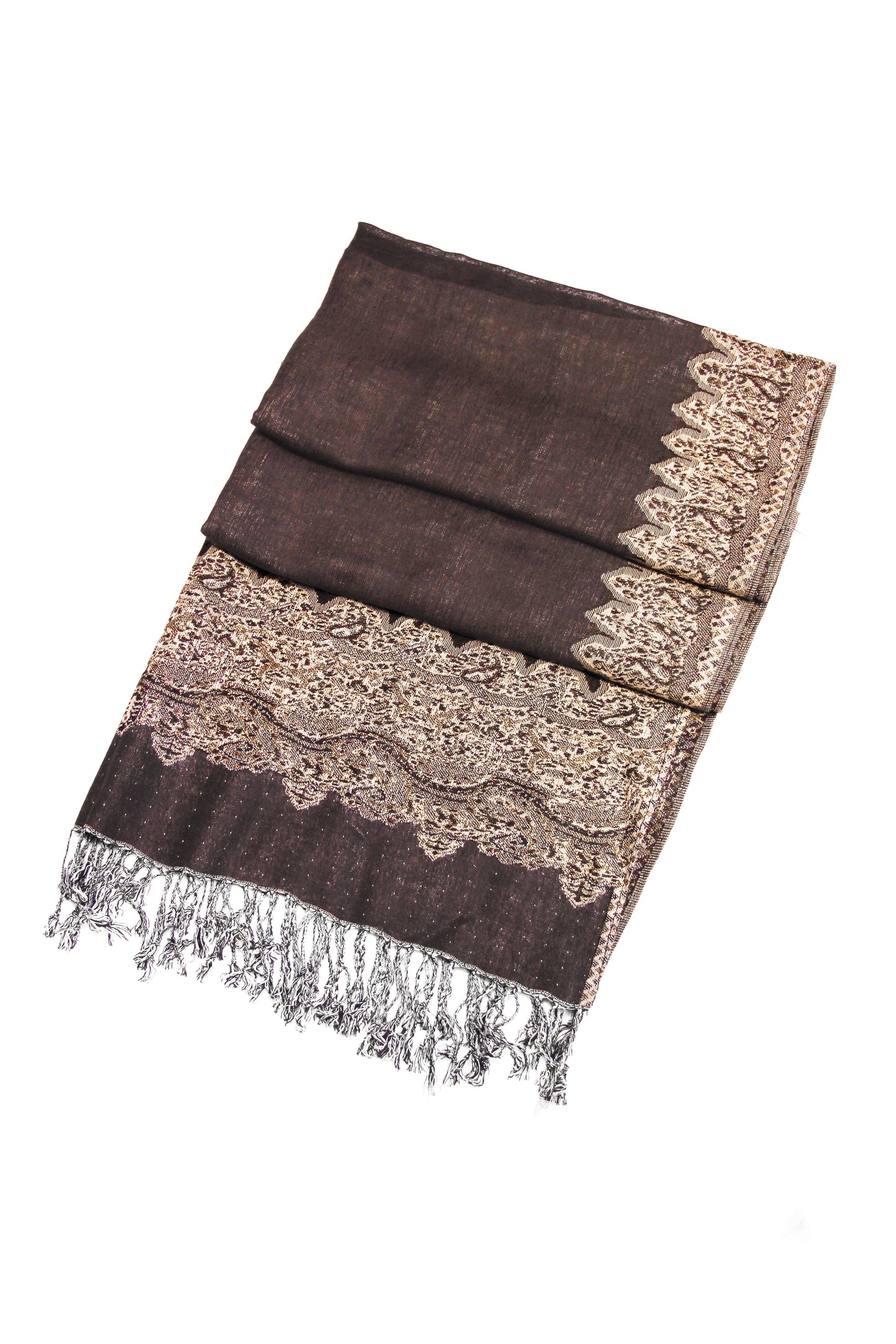 Sakkas 70" x 28" Border Pattern Layered Woven Pashmina Shawl Scarf Wrap Stole - Premium scarf from Sakkas Store - Just $16.98! Shop now at Concordia Style Boutique