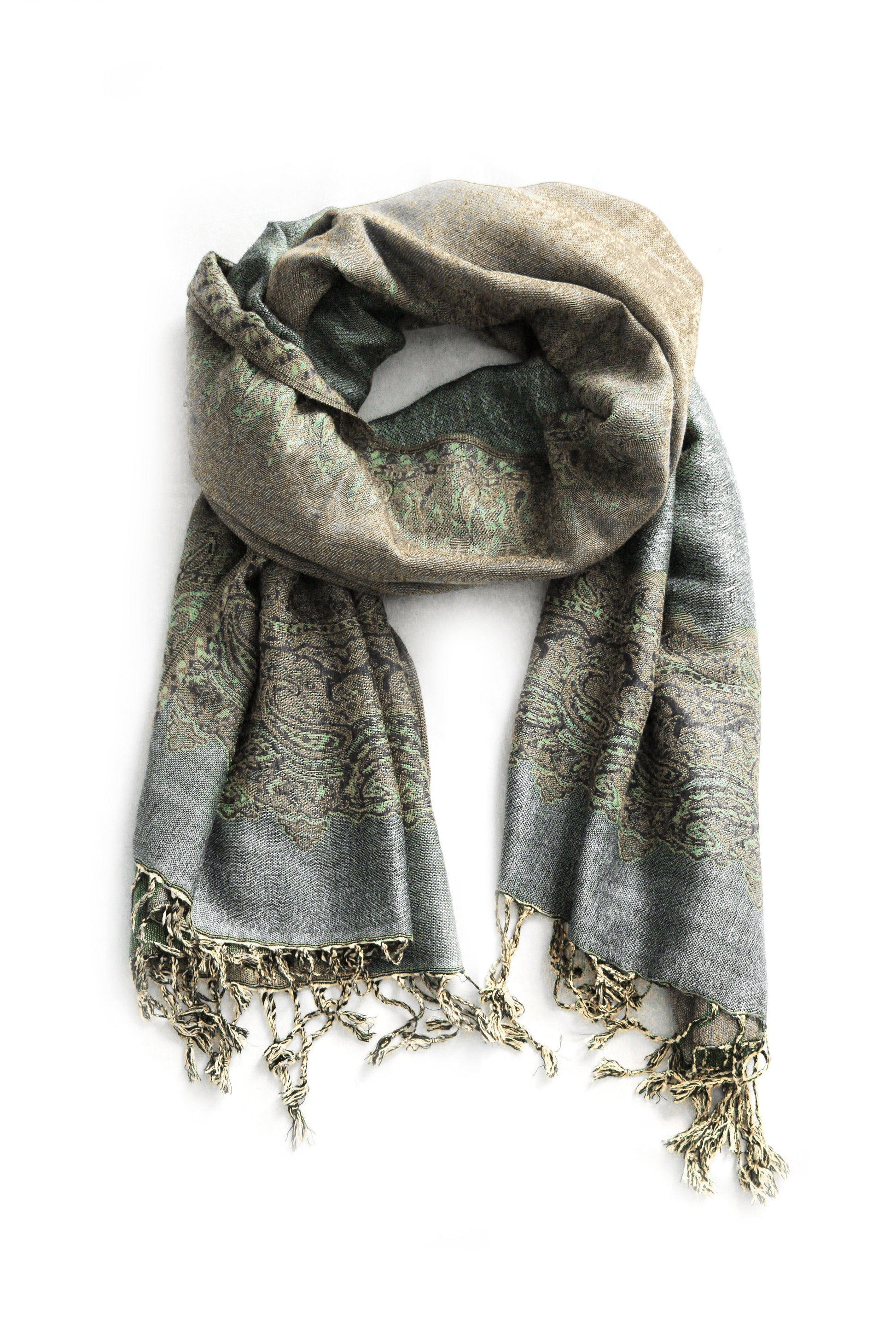 Sakkas 70" x 28" Border Pattern Layered Woven Pashmina Shawl Scarf Wrap Stole - Premium scarf from Sakkas Store - Just $16.98! Shop now at Concordia Style Boutique