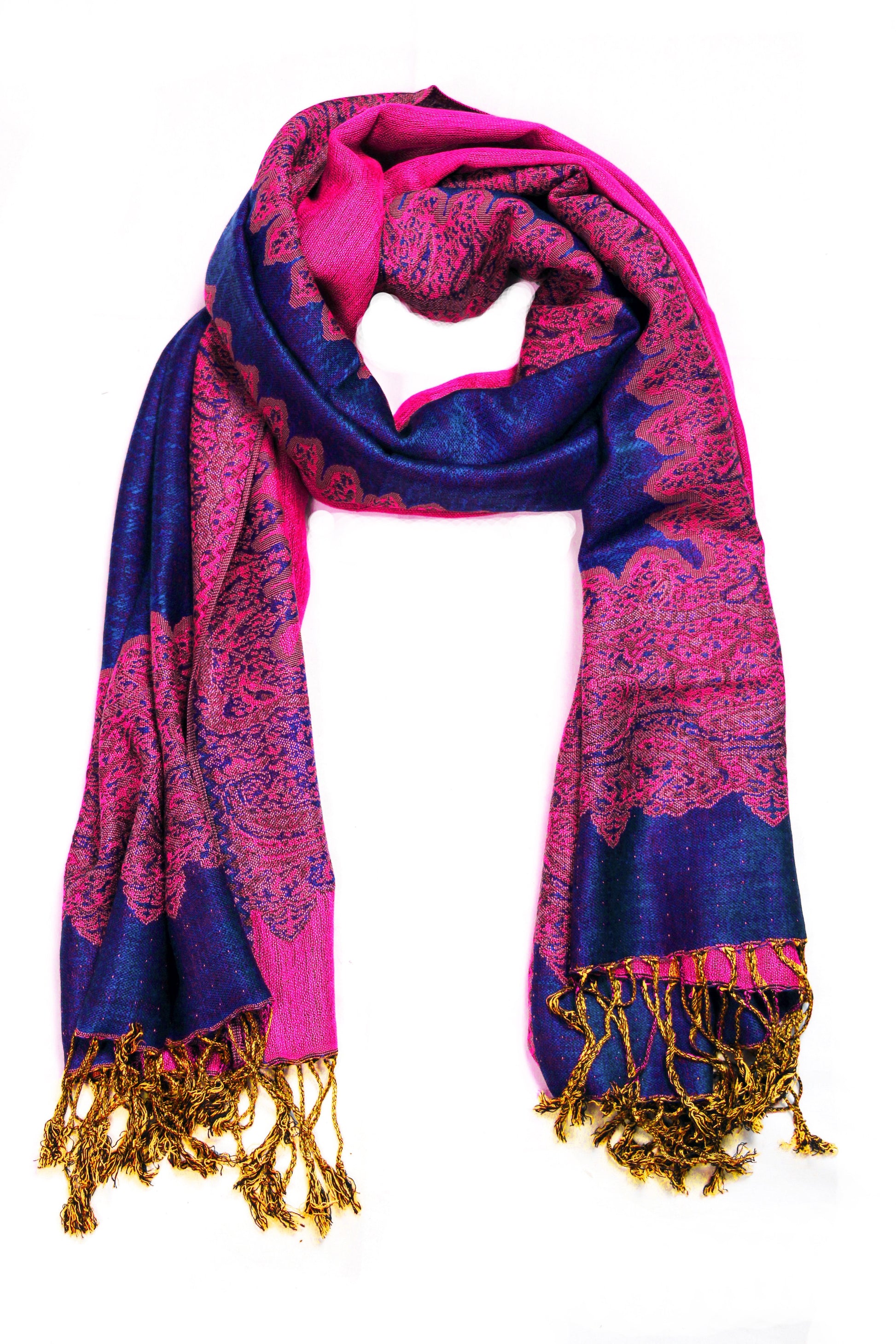 Sakkas 70" x 28" Border Pattern Layered Woven Pashmina Shawl Scarf Wrap Stole - Premium scarf from Sakkas Store - Just $16.98! Shop now at Concordia Style Boutique
