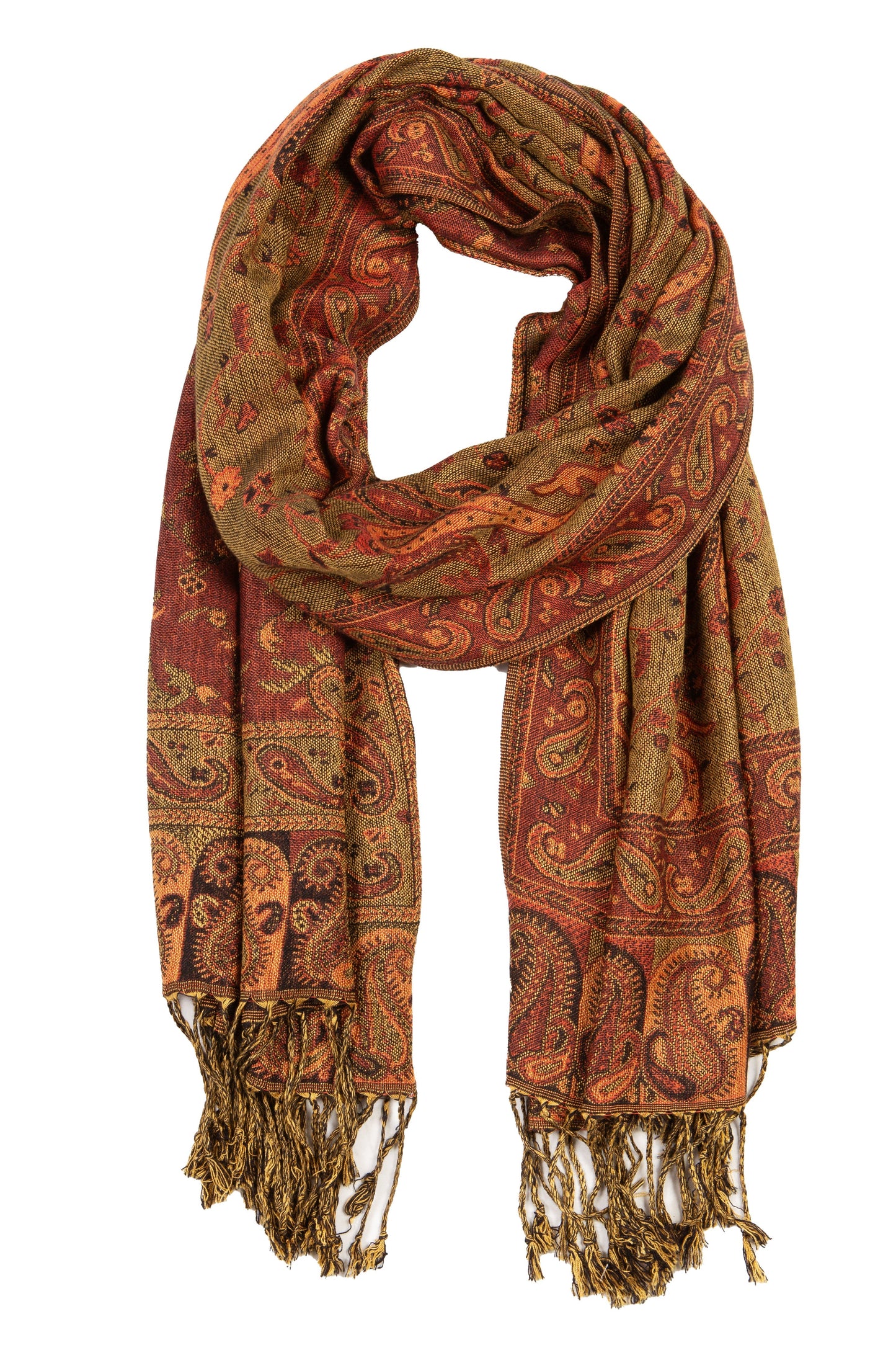 Sakkas Double Layer Jacquard Paisley Pashmina Shawl / Wrap / Stole - Concordia Style Boutique