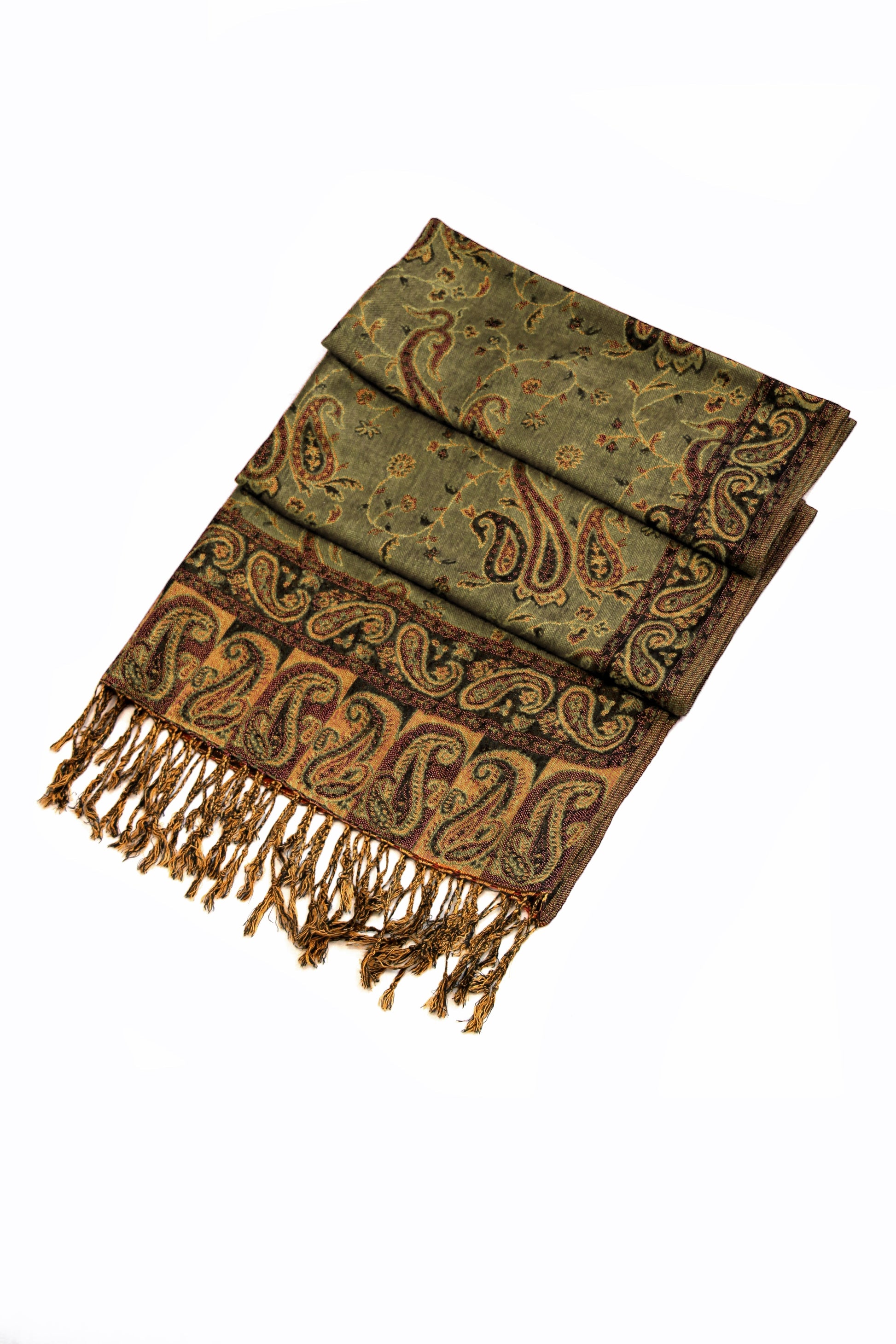 Sakkas Double Layer Jacquard Paisley Pashmina Shawl / Wrap / Stole - Concordia Style Boutique
