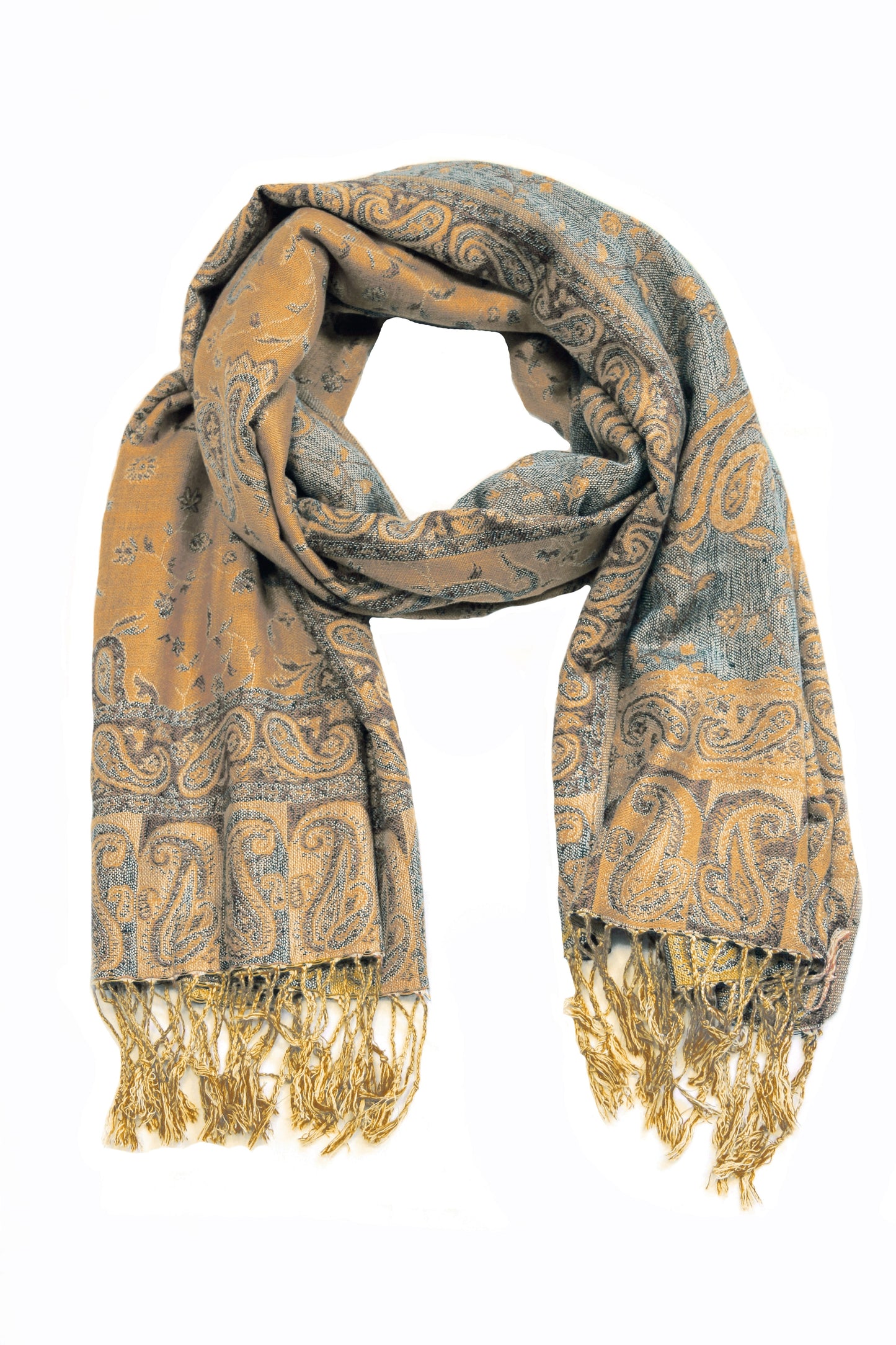 Sakkas Double Layer Jacquard Paisley Pashmina Shawl / Wrap / Stole - Concordia Style Boutique