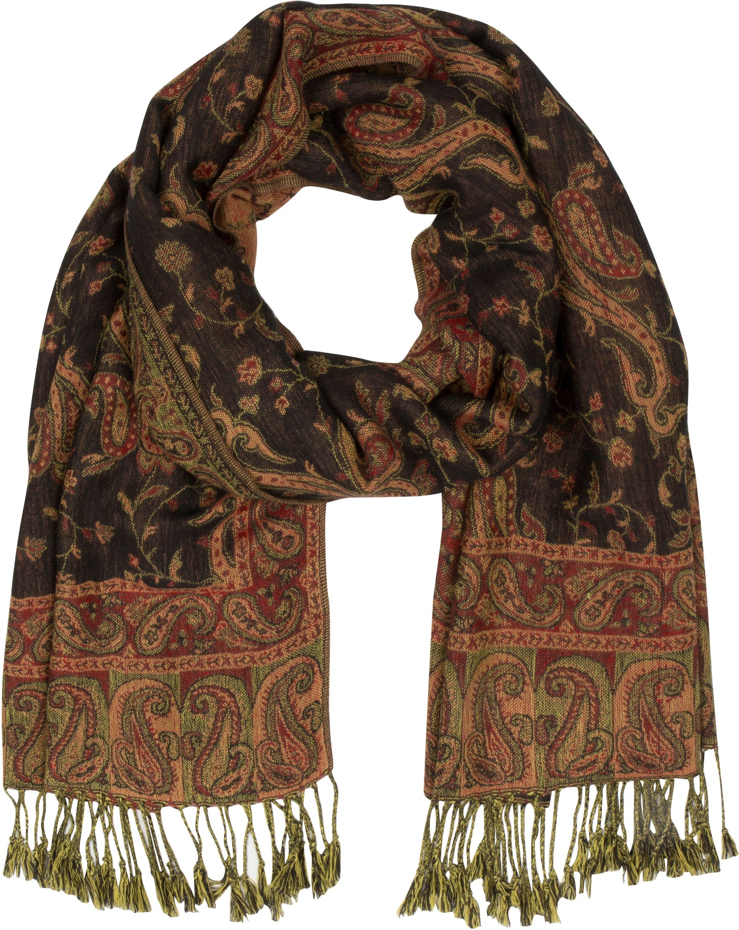 Sakkas Double Layer Jacquard Paisley Pashmina Shawl / Wrap / Stole - Concordia Style Boutique