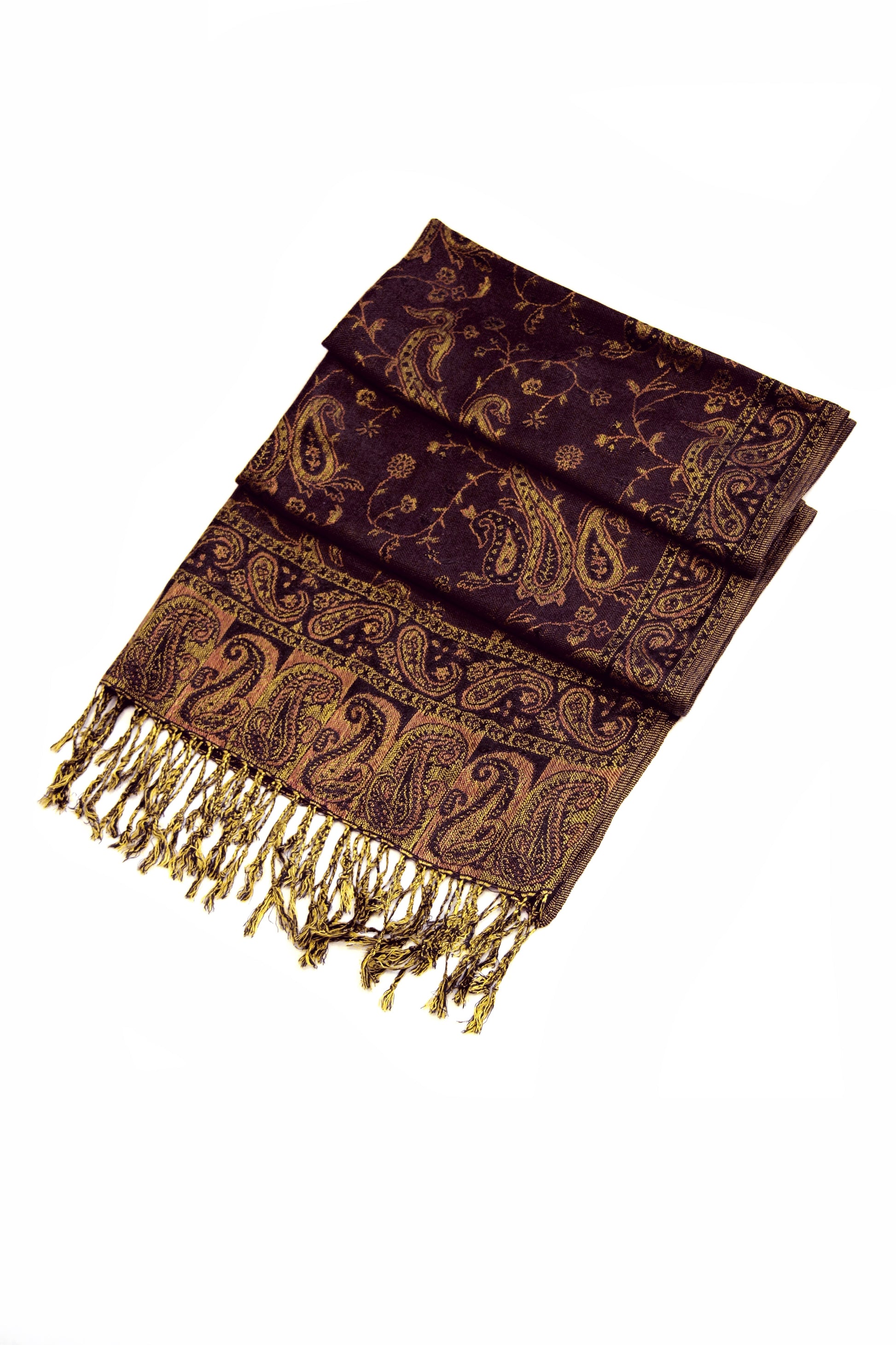 Sakkas Double Layer Jacquard Paisley Pashmina Shawl / Wrap / Stole - Concordia Style Boutique