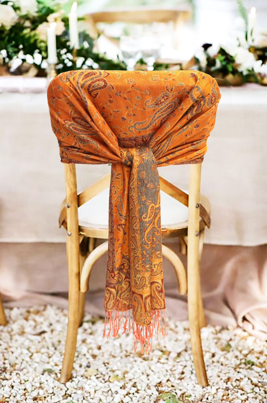 Sakkas Double Layer Jacquard Paisley Pashmina Shawl / Wrap / Stole - Concordia Style Boutique