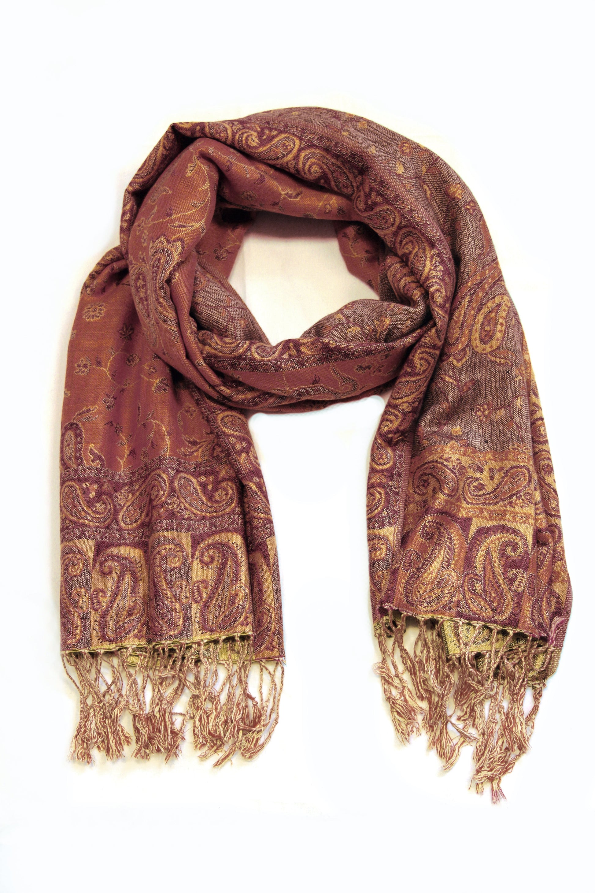 Sakkas Double Layer Jacquard Paisley Pashmina Shawl / Wrap / Stole - Concordia Style Boutique
