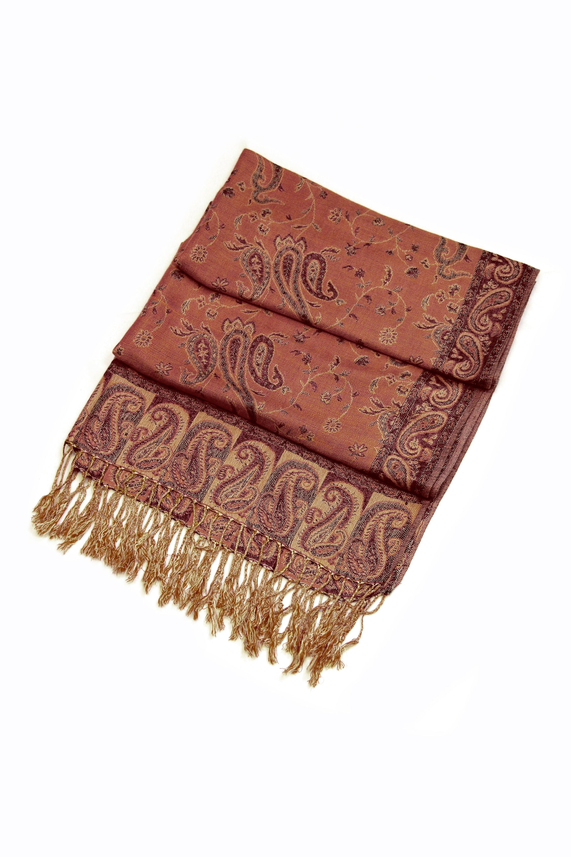 Sakkas Double Layer Jacquard Paisley Pashmina Shawl / Wrap / Stole - Concordia Style Boutique