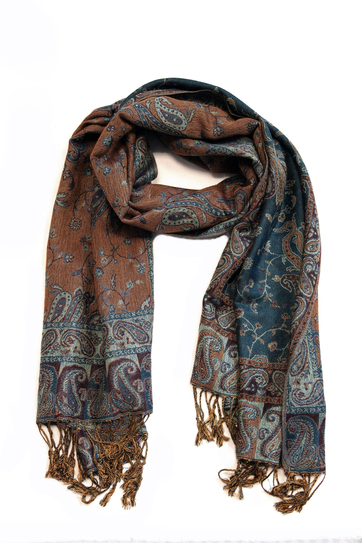 Sakkas Double Layer Jacquard Paisley Pashmina Shawl / Wrap / Stole - Concordia Style Boutique