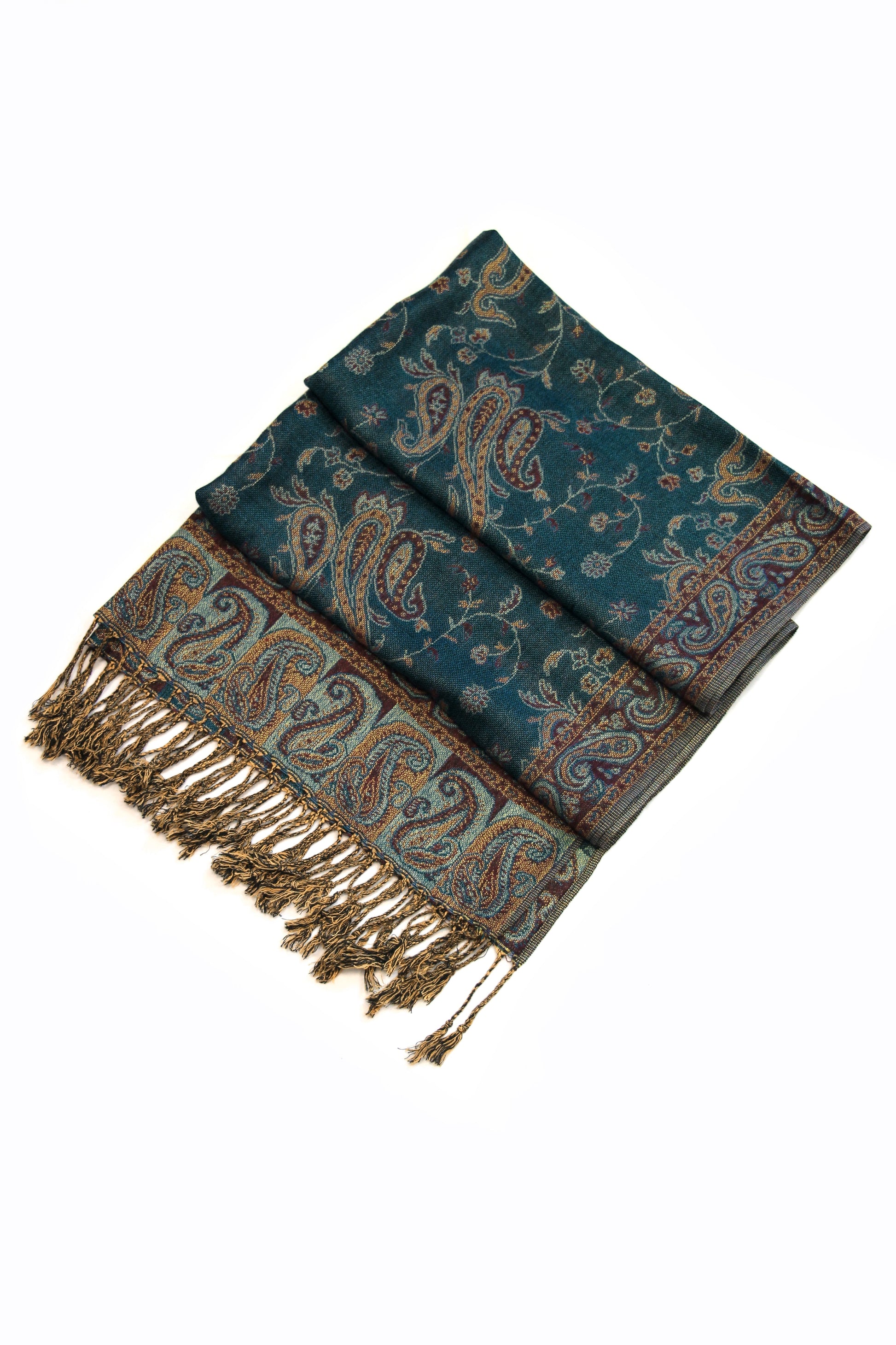 Sakkas Double Layer Jacquard Paisley Pashmina Shawl / Wrap / Stole - Concordia Style Boutique