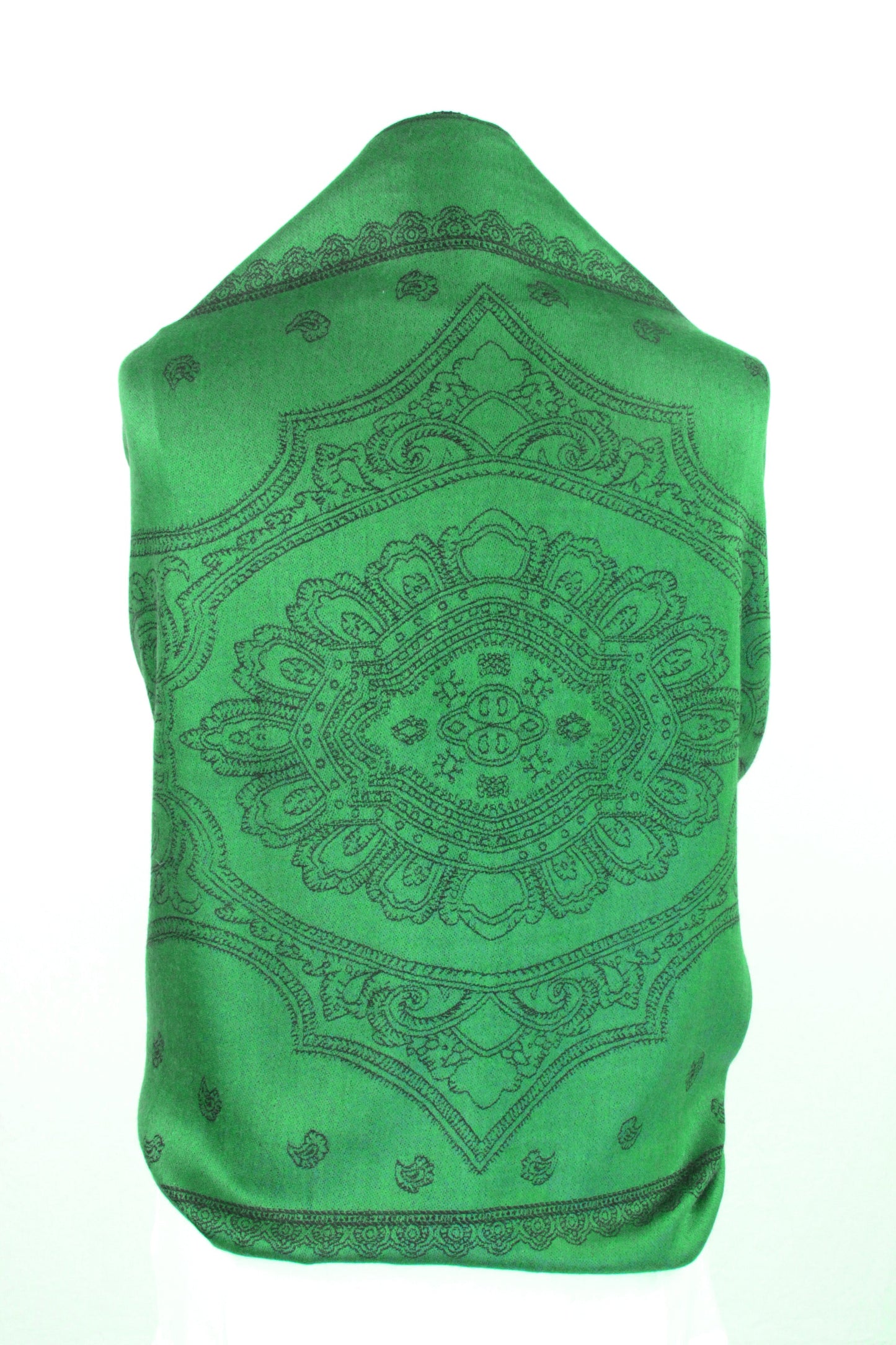 Sakkas Lightweight Two Tone Paisley Design Pashmina Fringe Scarf / Stole / Wrap - Concordia Style Boutique