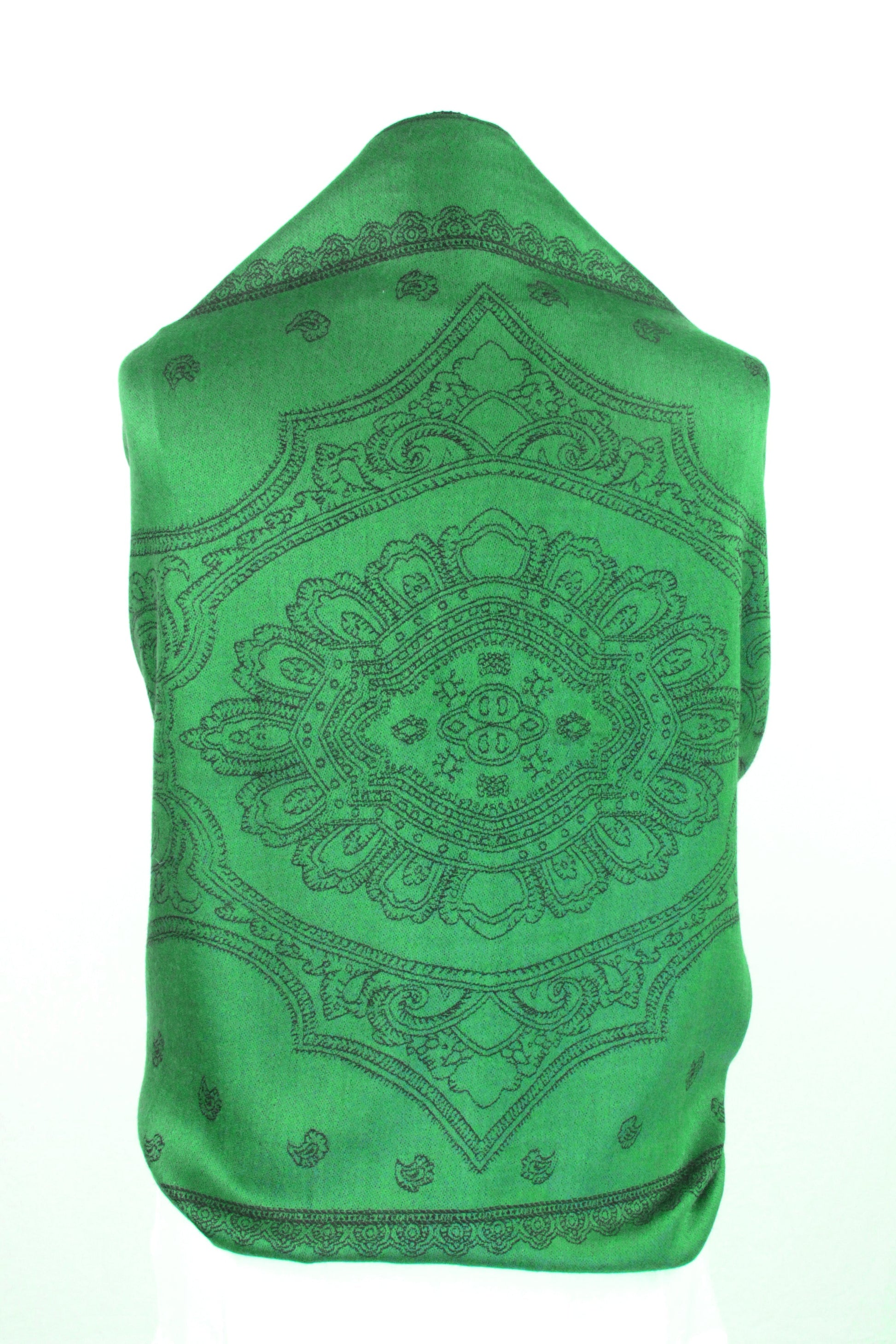 Sakkas Lightweight Two Tone Paisley Design Pashmina Fringe Scarf / Stole / Wrap - Concordia Style Boutique