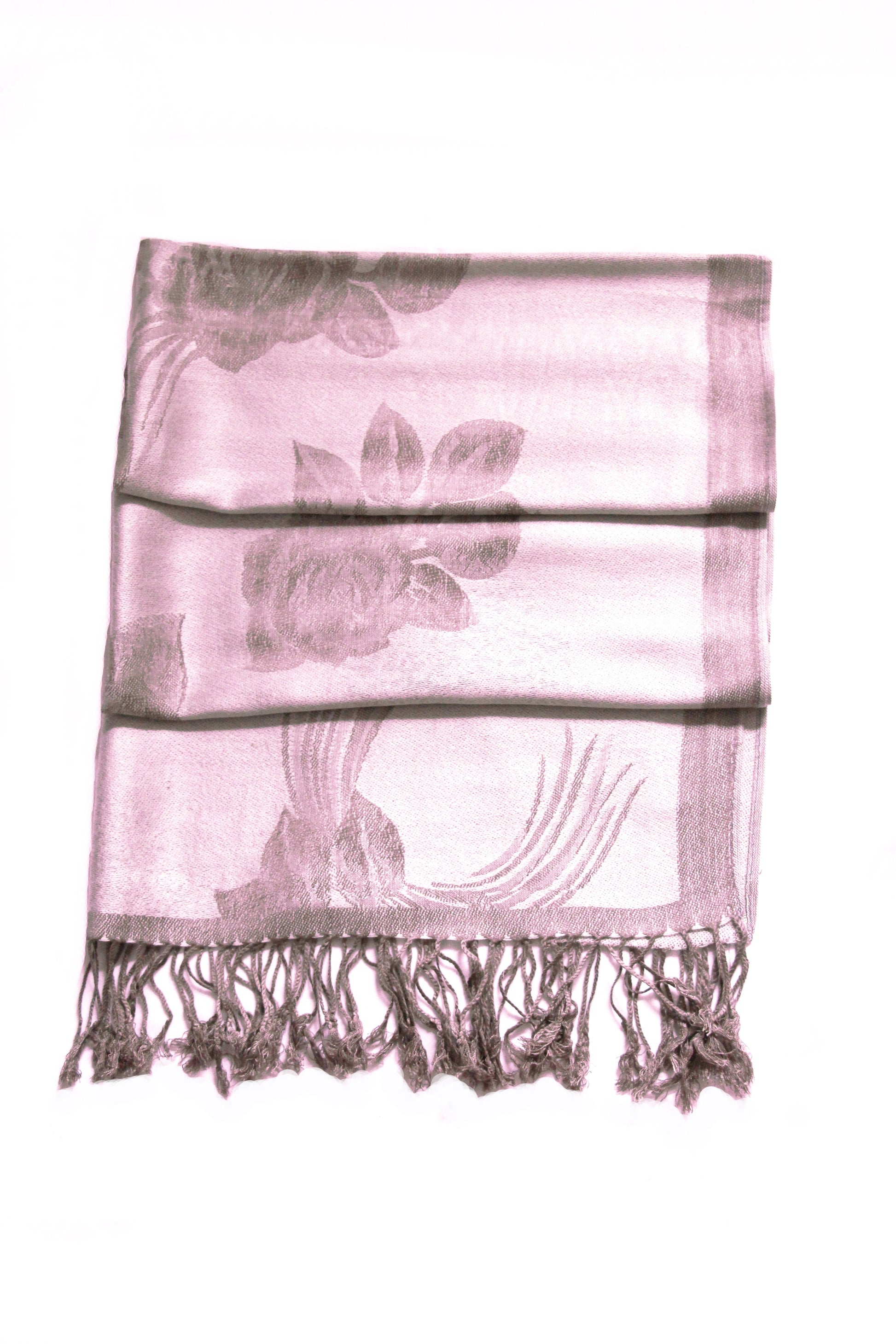 Sakkas Two Tone Rose Pashmina Scarf / Stole / Wrap - Concordia Style Boutique