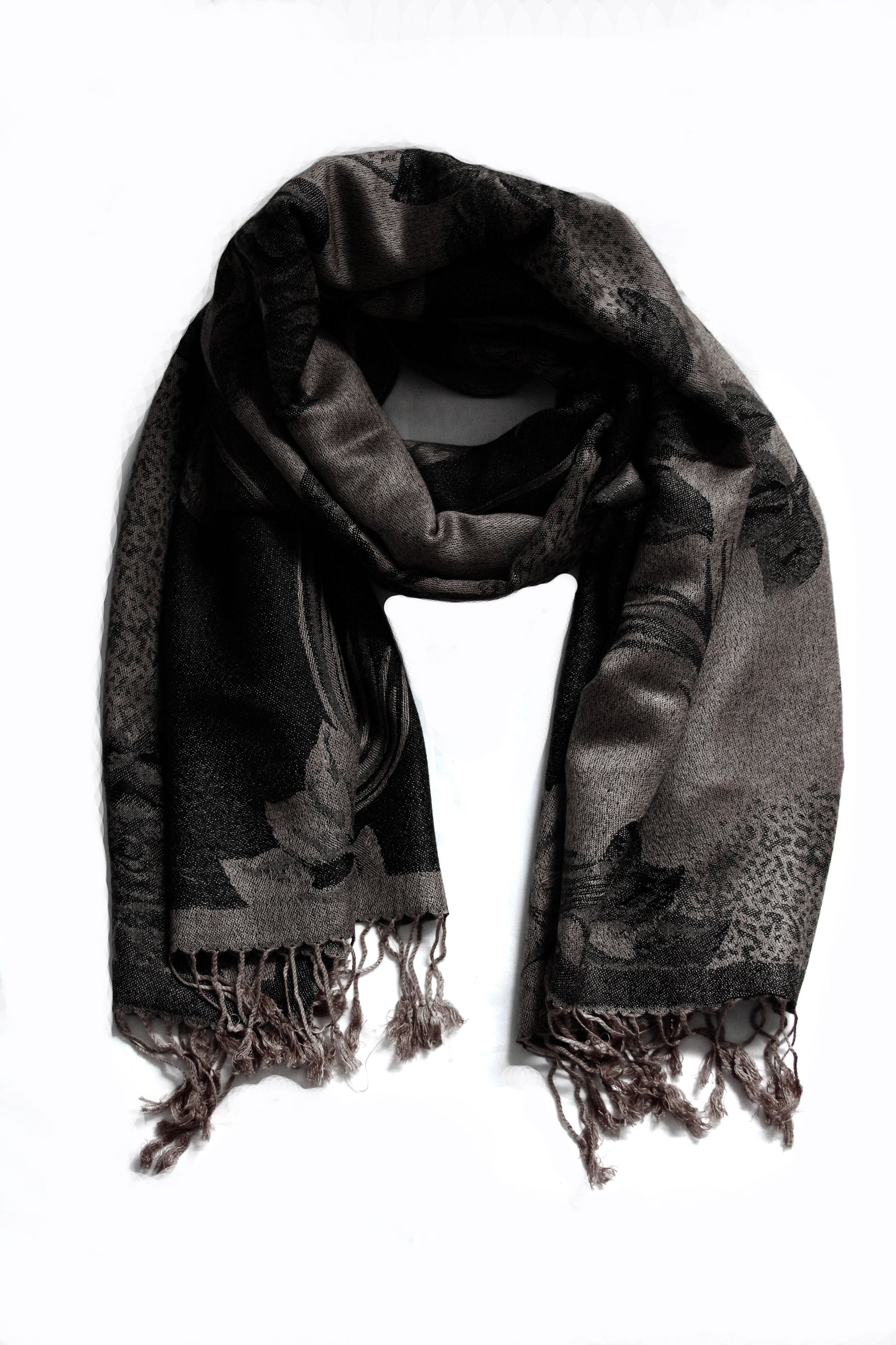 Sakkas Two Tone Rose Pashmina Scarf / Stole / Wrap - Concordia Style Boutique