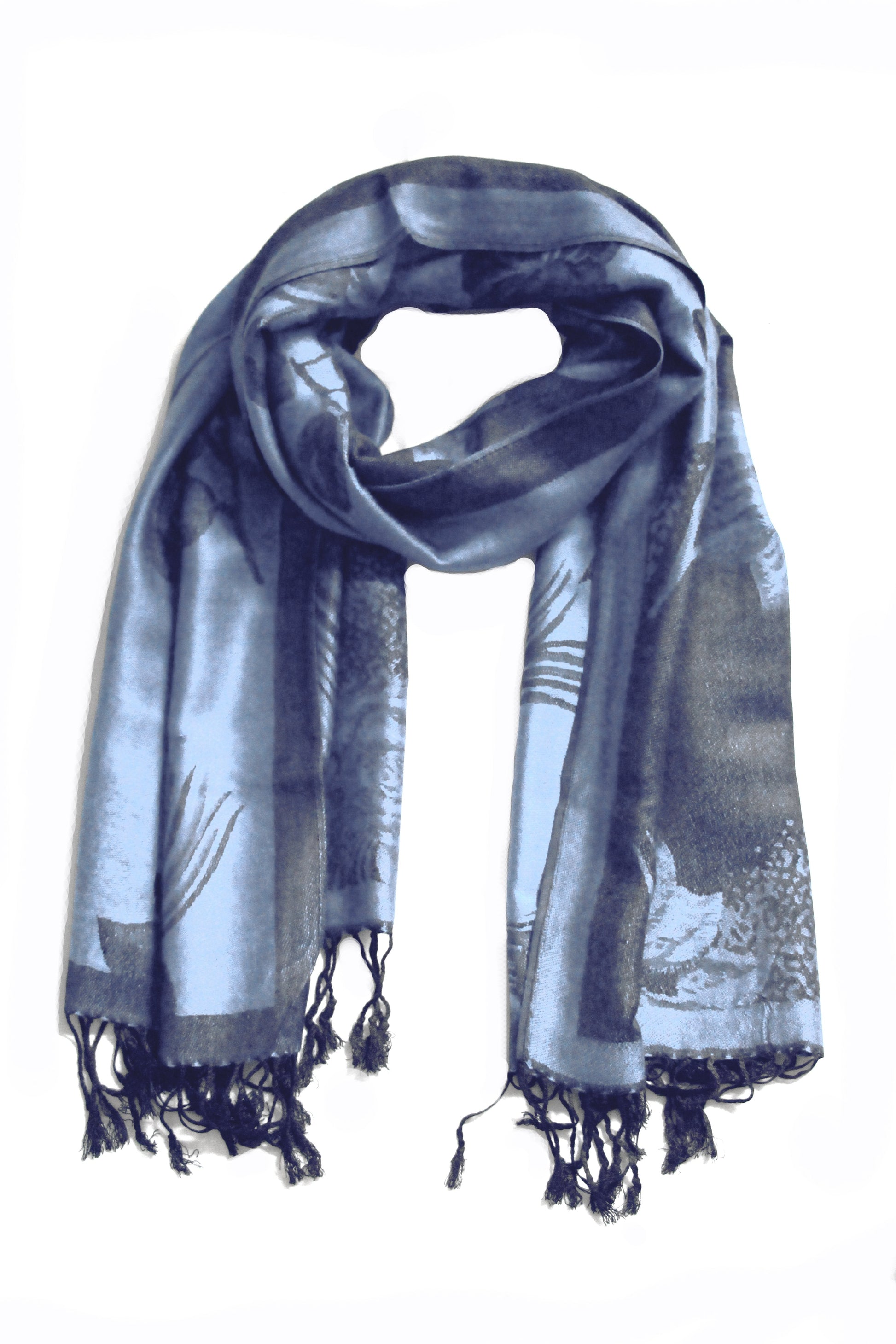 Sakkas Two Tone Rose Pashmina Scarf / Stole / Wrap - Concordia Style Boutique