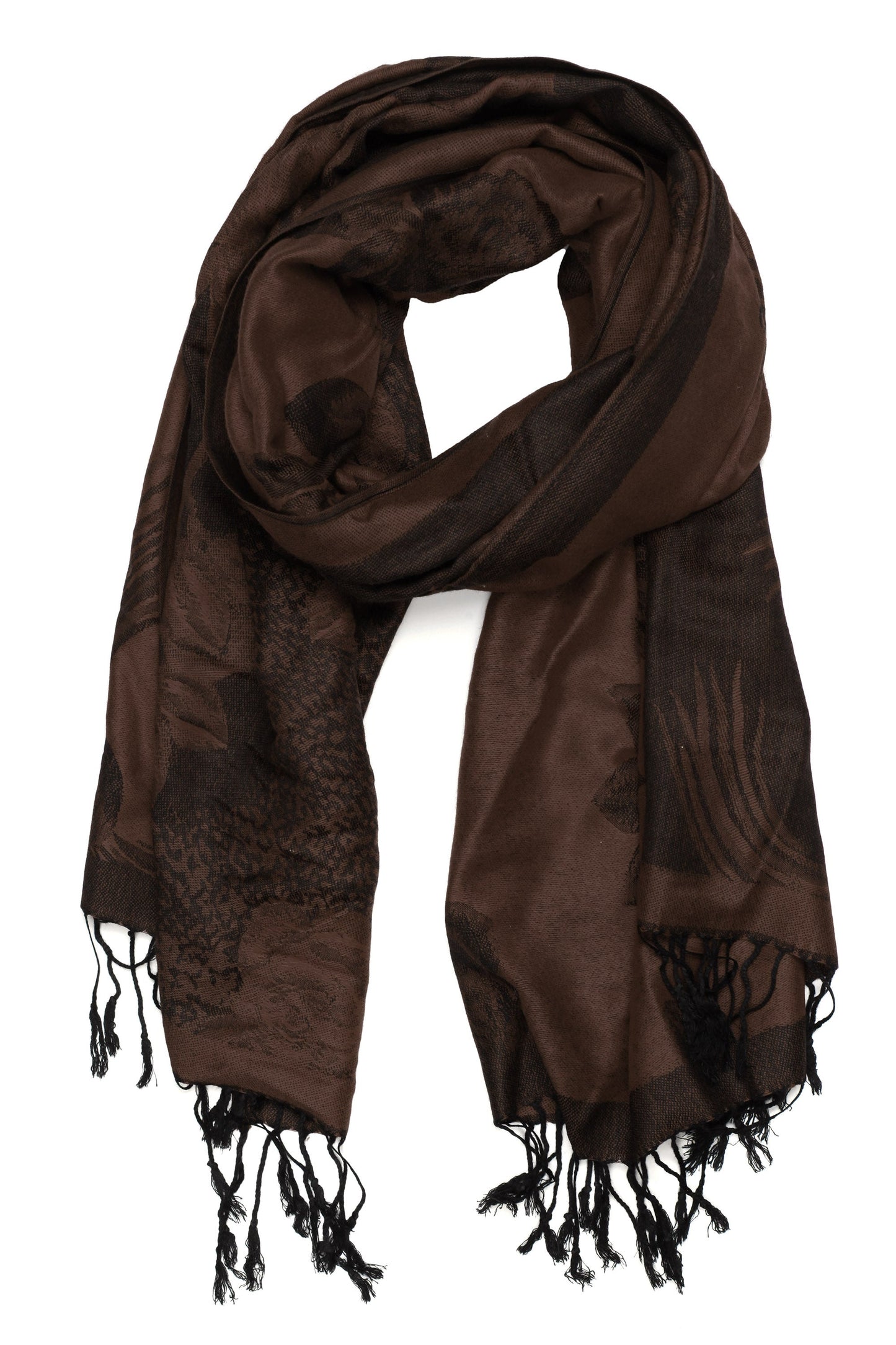 Sakkas Two Tone Rose Pashmina Scarf / Stole / Wrap - Concordia Style Boutique