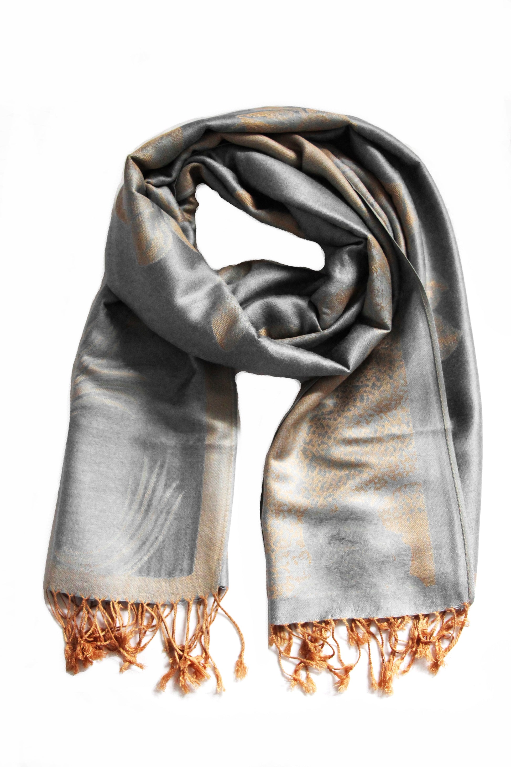 Sakkas Two Tone Rose Pashmina Scarf / Stole / Wrap - Concordia Style Boutique