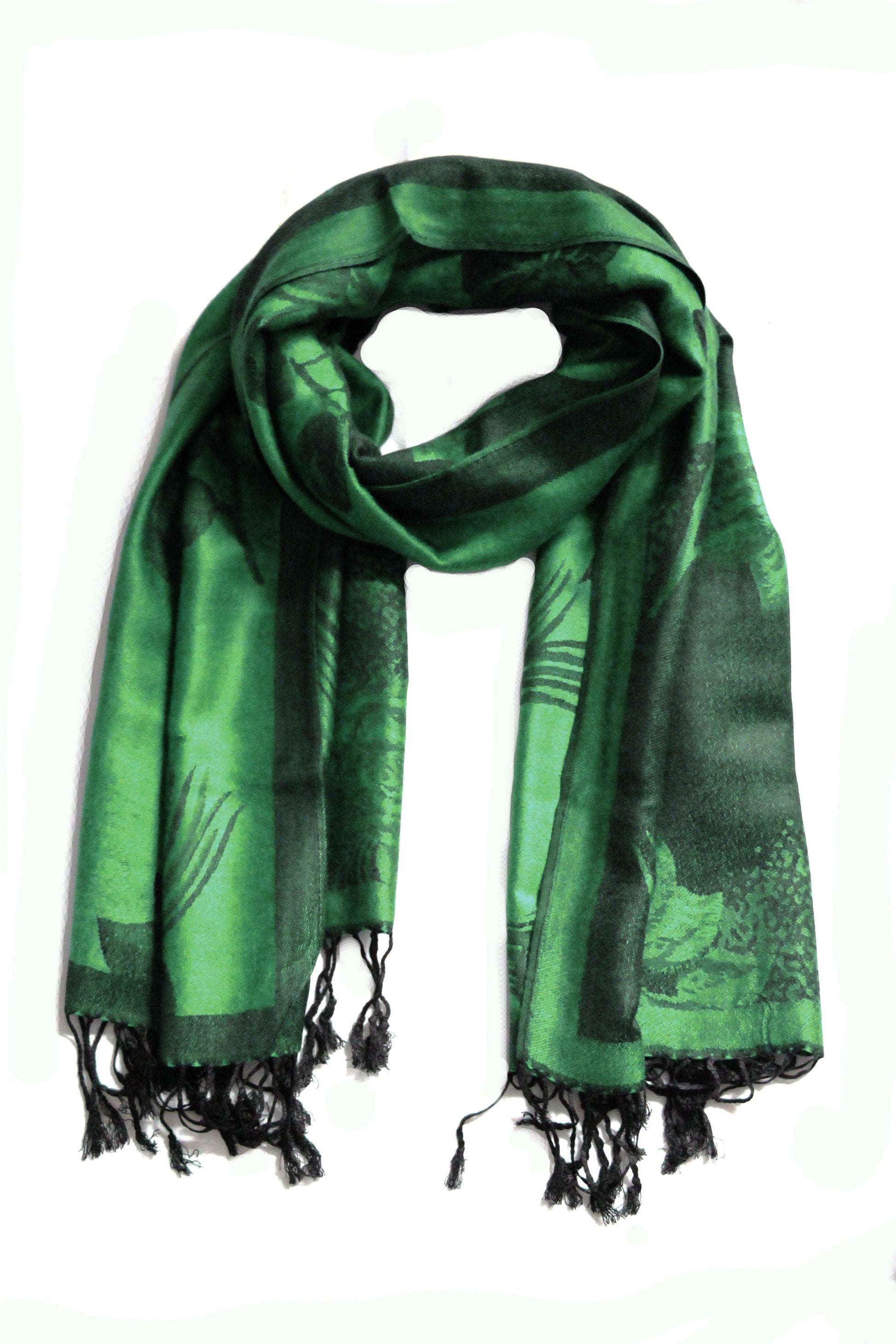 Sakkas Two Tone Rose Pashmina Scarf / Stole / Wrap - Concordia Style Boutique