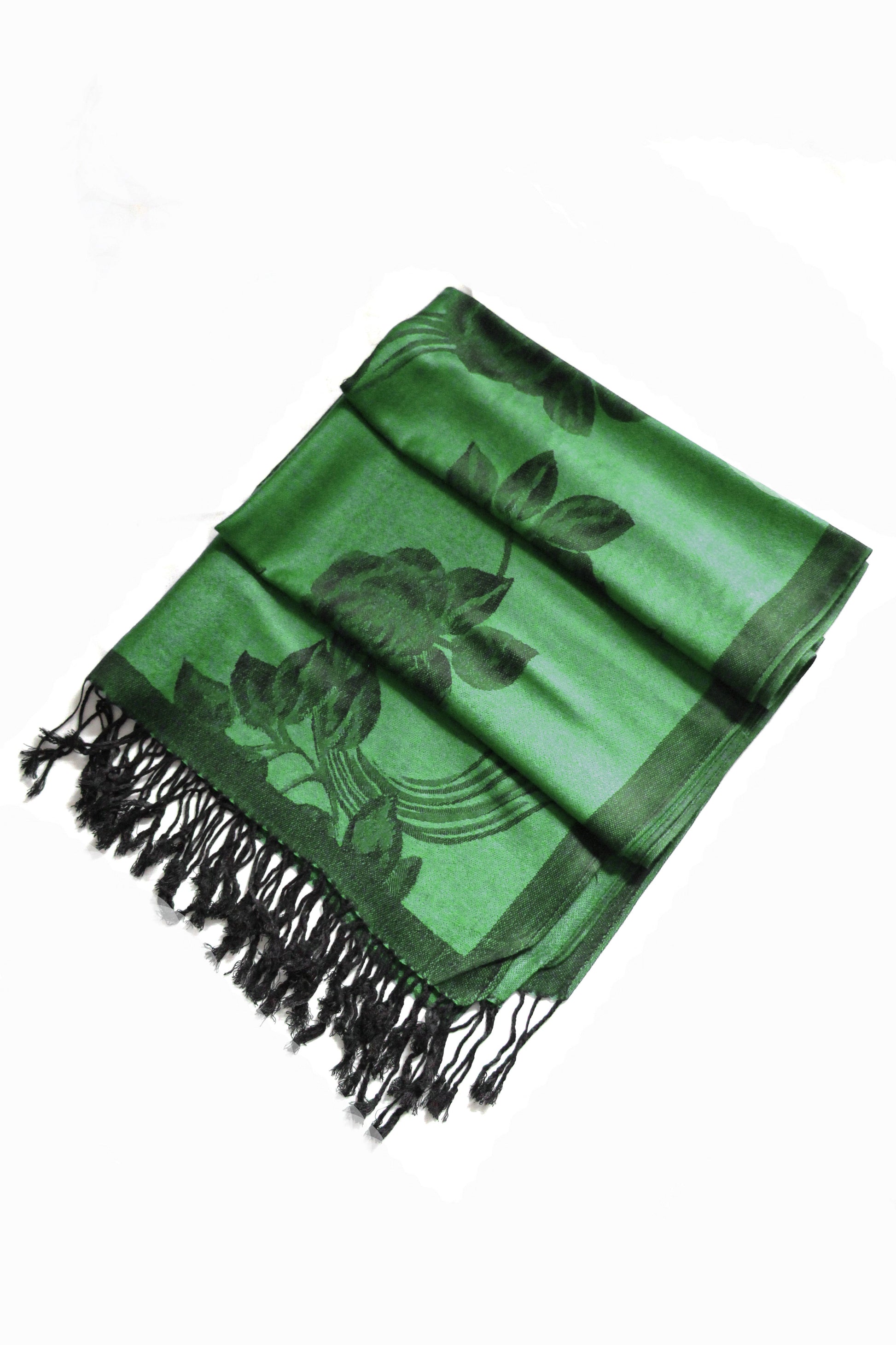 Sakkas Two Tone Rose Pashmina Scarf / Stole / Wrap - Concordia Style Boutique