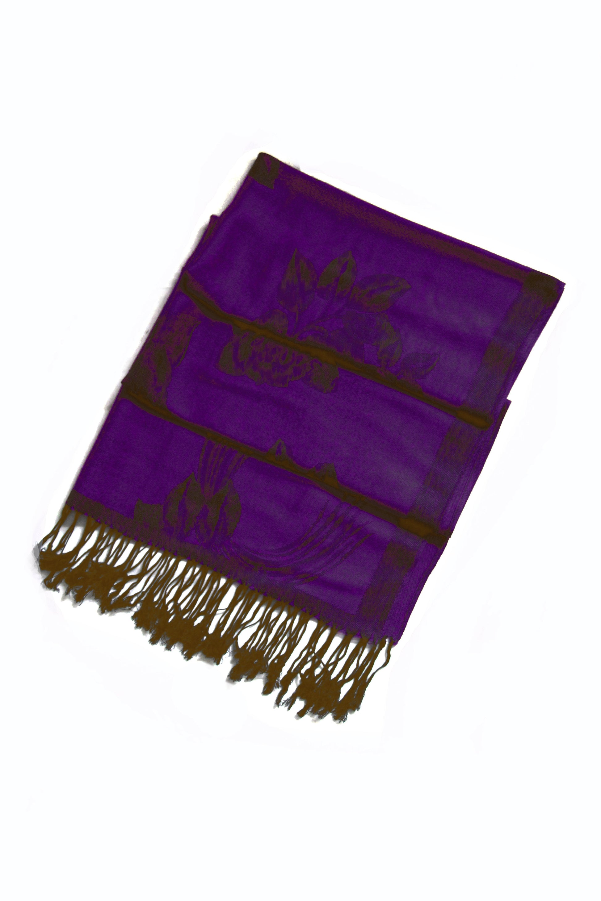 Sakkas Two Tone Rose Pashmina Scarf / Stole / Wrap - Concordia Style Boutique