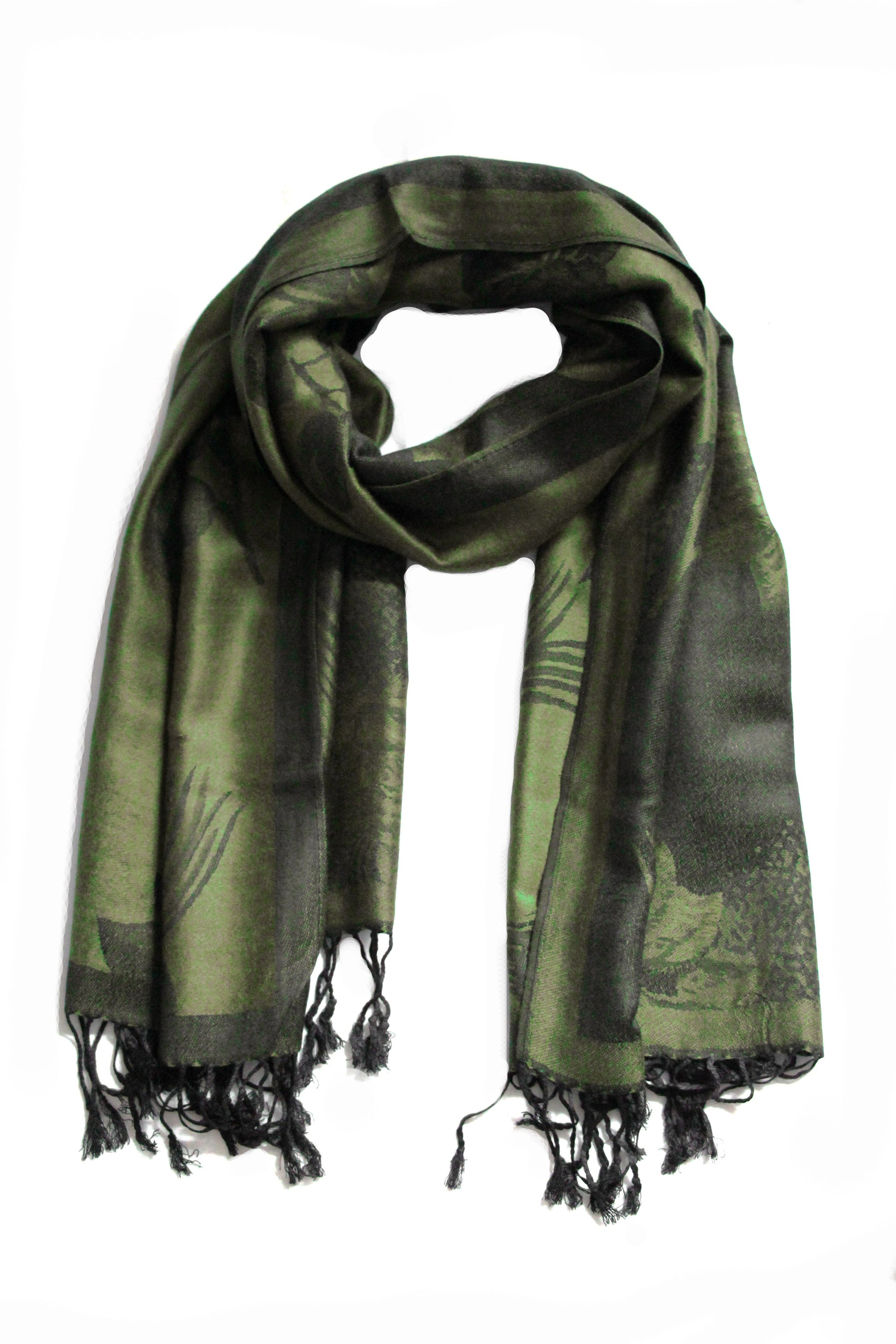 Sakkas Two Tone Rose Pashmina Scarf / Stole / Wrap - Concordia Style Boutique