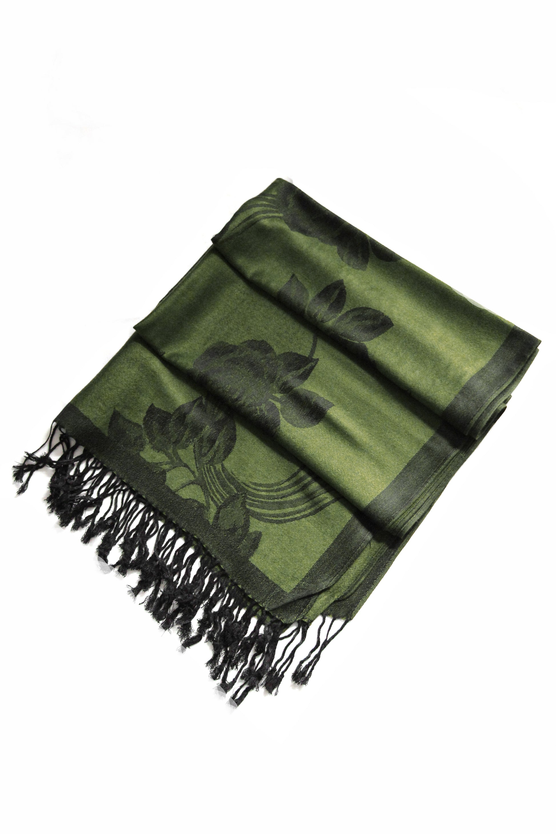 Sakkas Two Tone Rose Pashmina Scarf / Stole / Wrap - Concordia Style Boutique