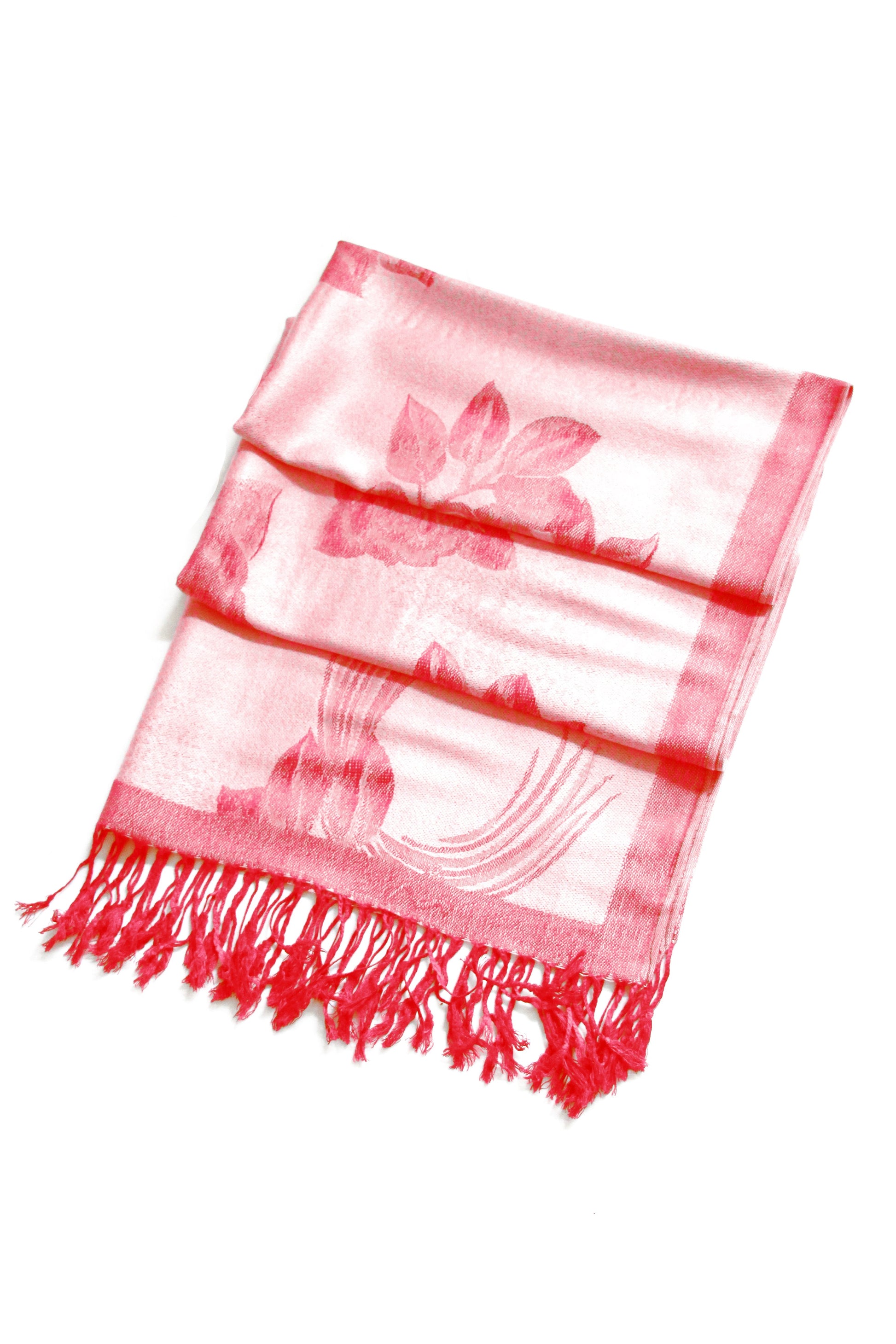 Sakkas Two Tone Rose Pashmina Scarf / Stole / Wrap - Concordia Style Boutique