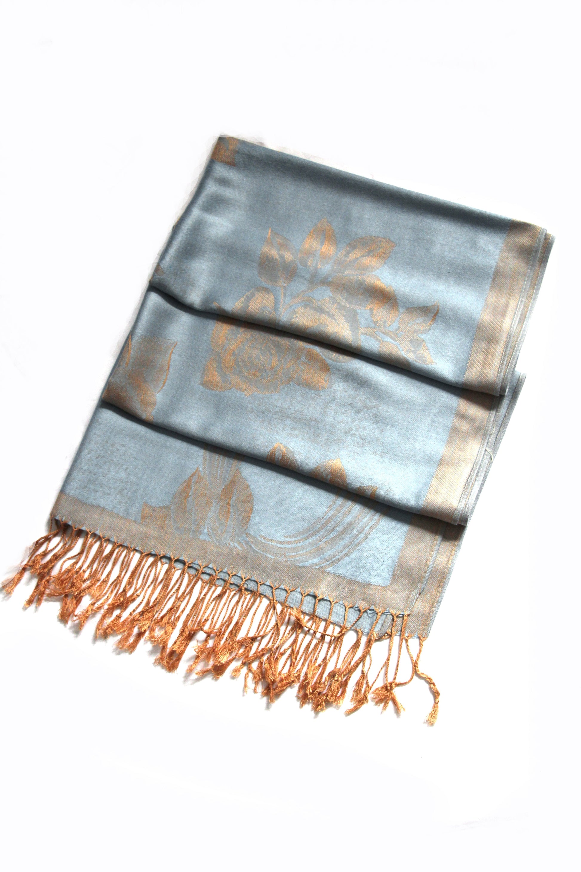 Sakkas Two Tone Rose Pashmina Scarf / Stole / Wrap - Concordia Style Boutique