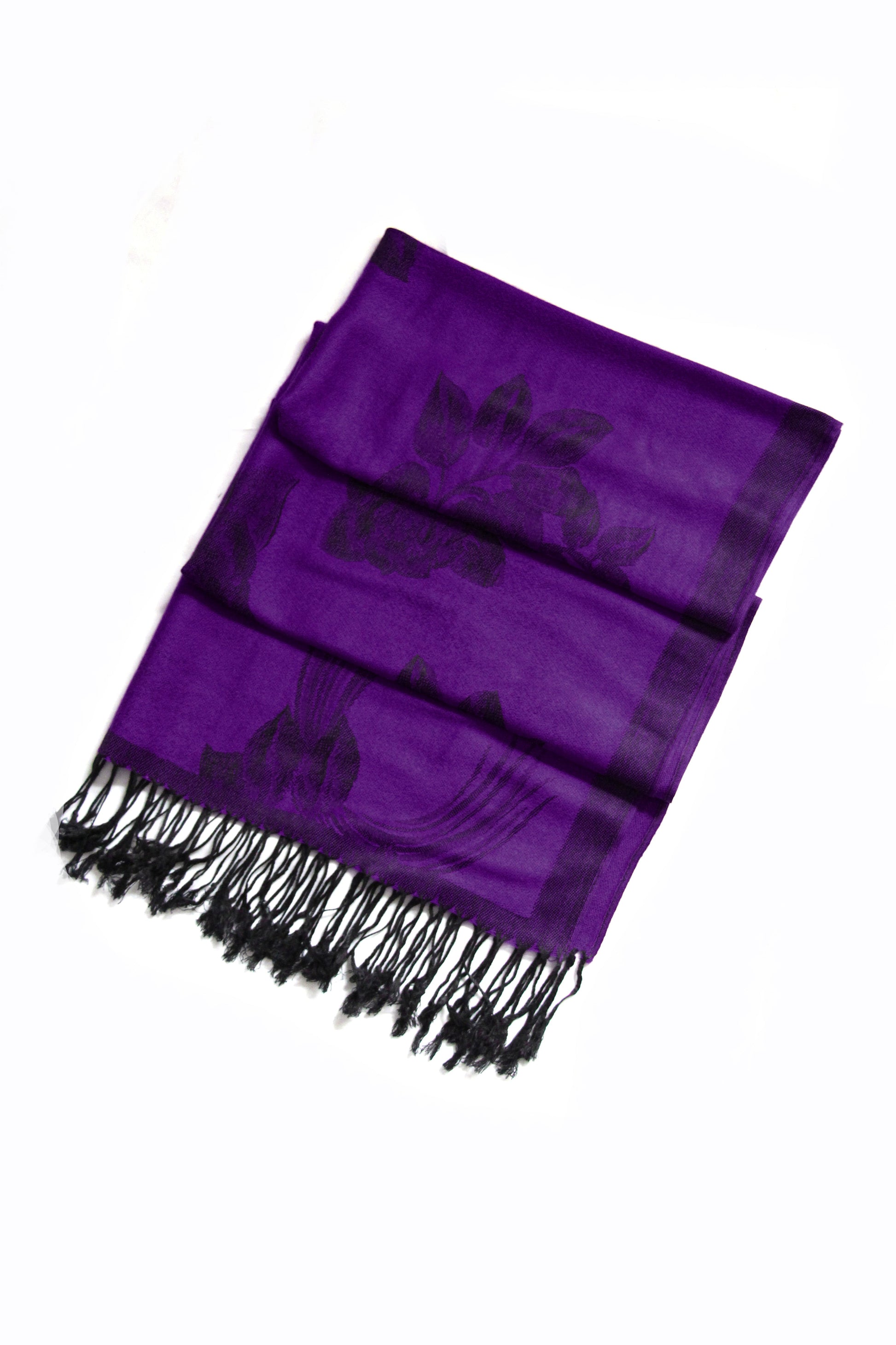 Sakkas Two Tone Rose Pashmina Scarf / Stole / Wrap - Concordia Style Boutique