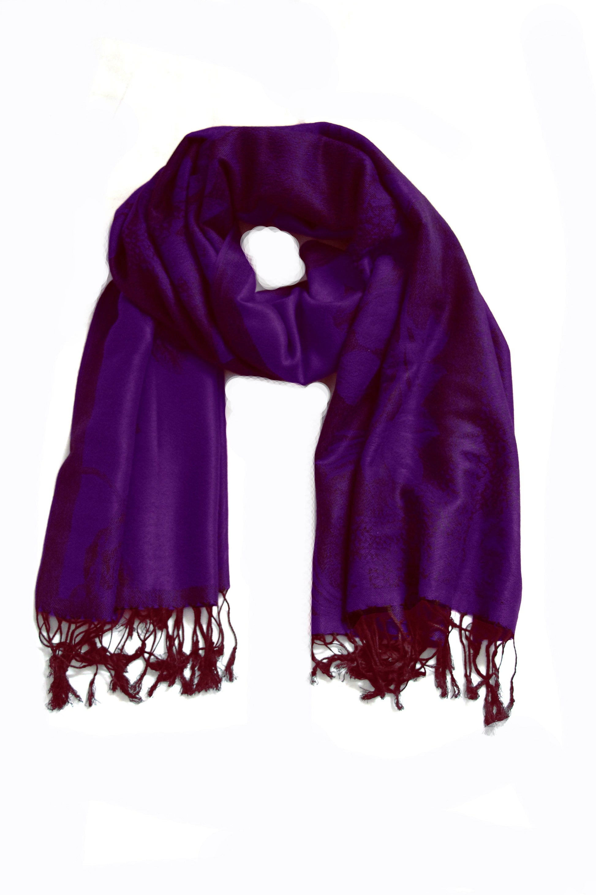 Sakkas Two Tone Rose Pashmina Scarf / Stole / Wrap - Concordia Style Boutique