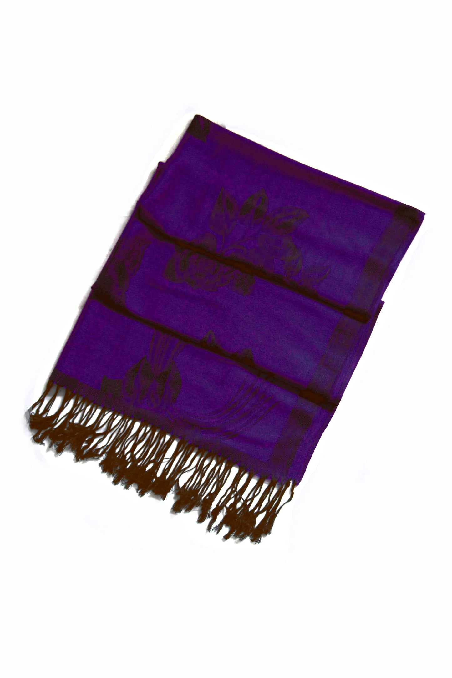 Sakkas Two Tone Rose Pashmina Scarf / Stole / Wrap - Concordia Style Boutique
