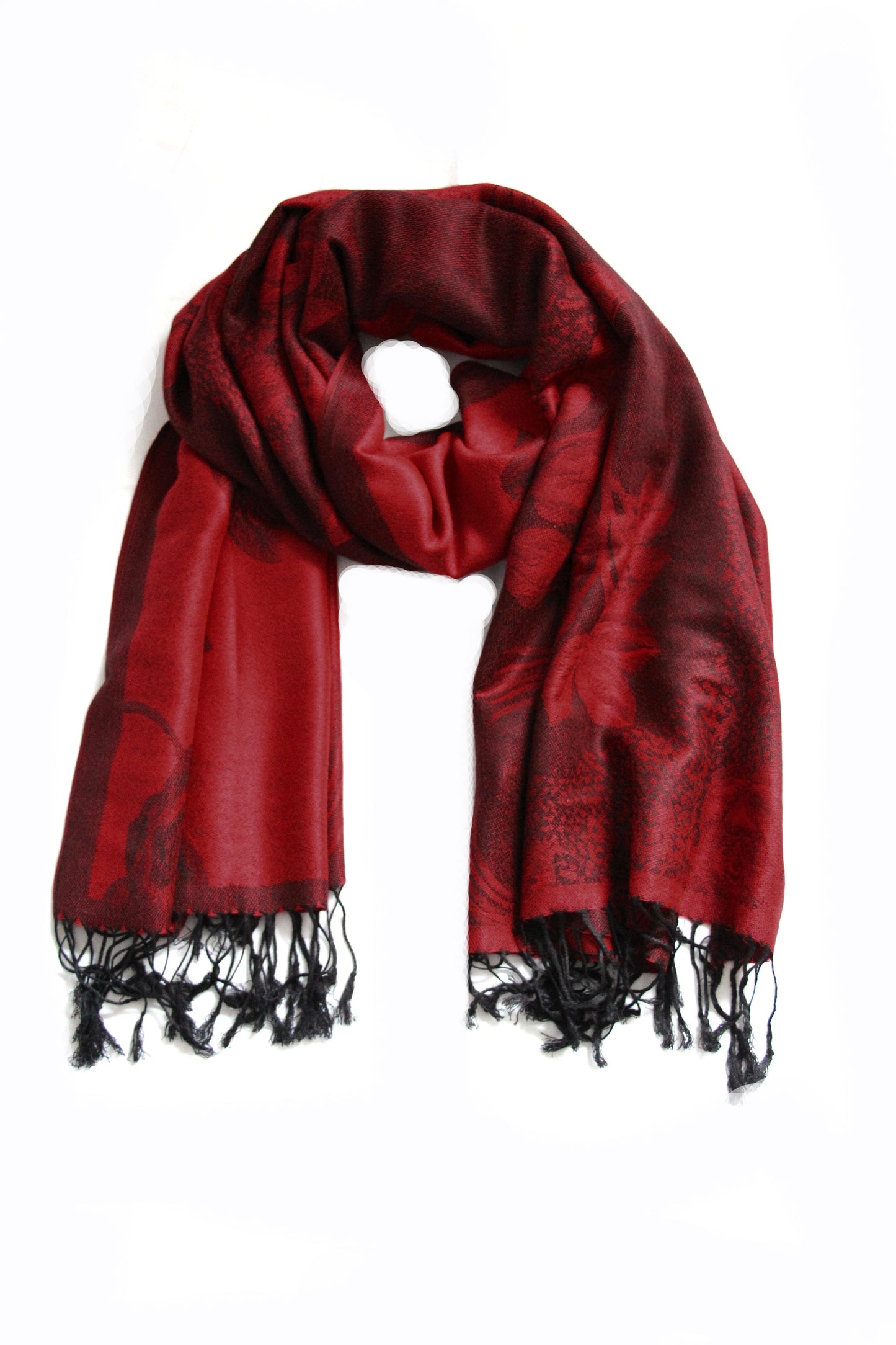 Sakkas Two Tone Rose Pashmina Scarf / Stole / Wrap - Concordia Style Boutique