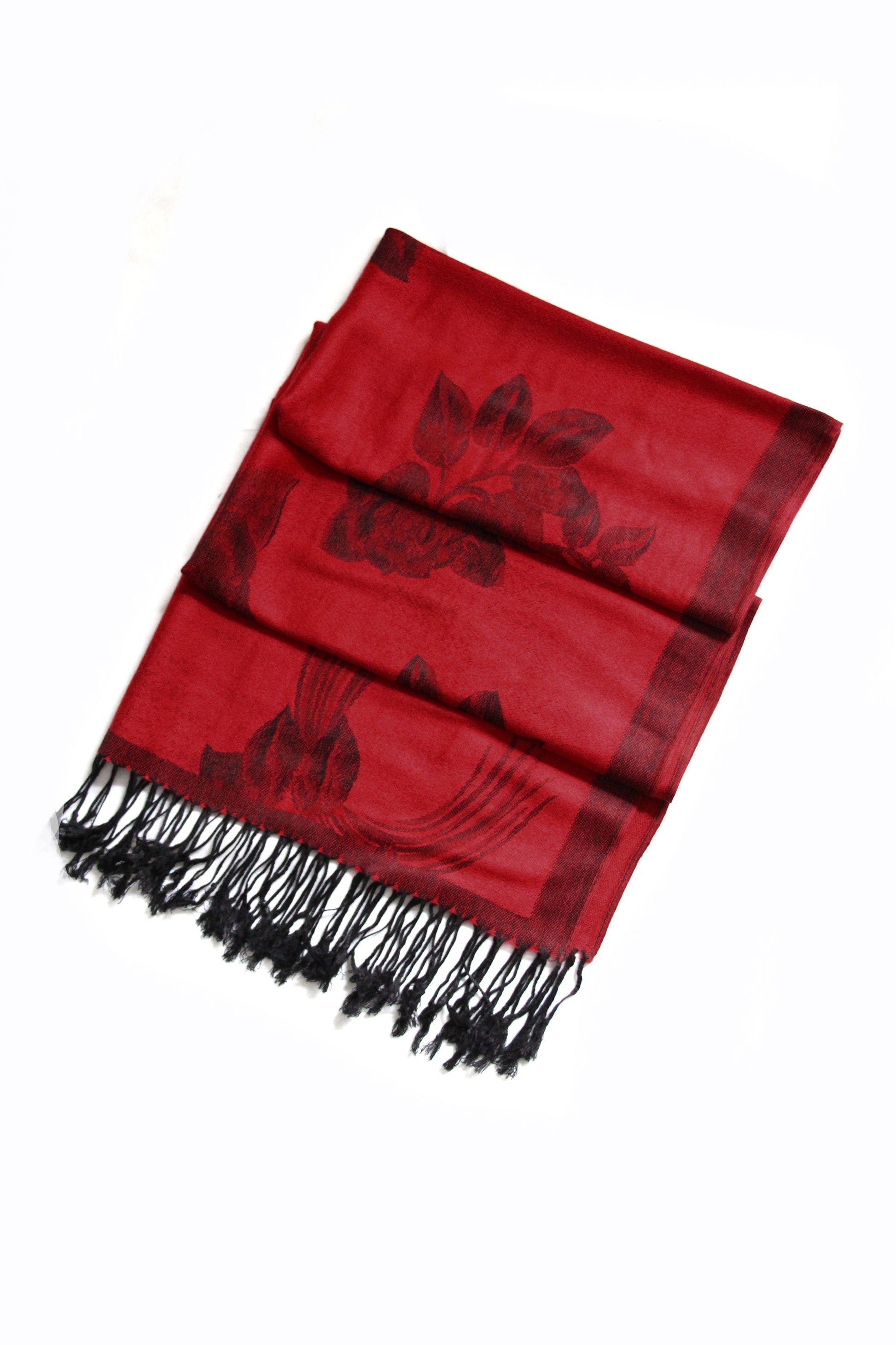 Sakkas Two Tone Rose Pashmina Scarf / Stole / Wrap - Concordia Style Boutique