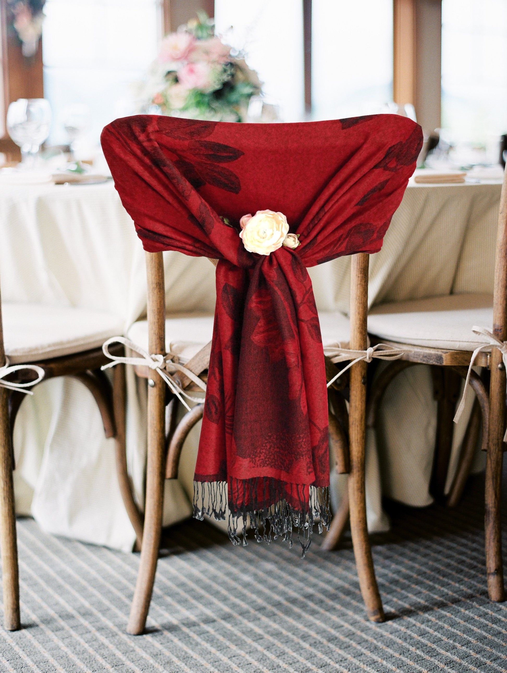 Sakkas Two Tone Rose Pashmina Scarf / Stole / Wrap - Concordia Style Boutique