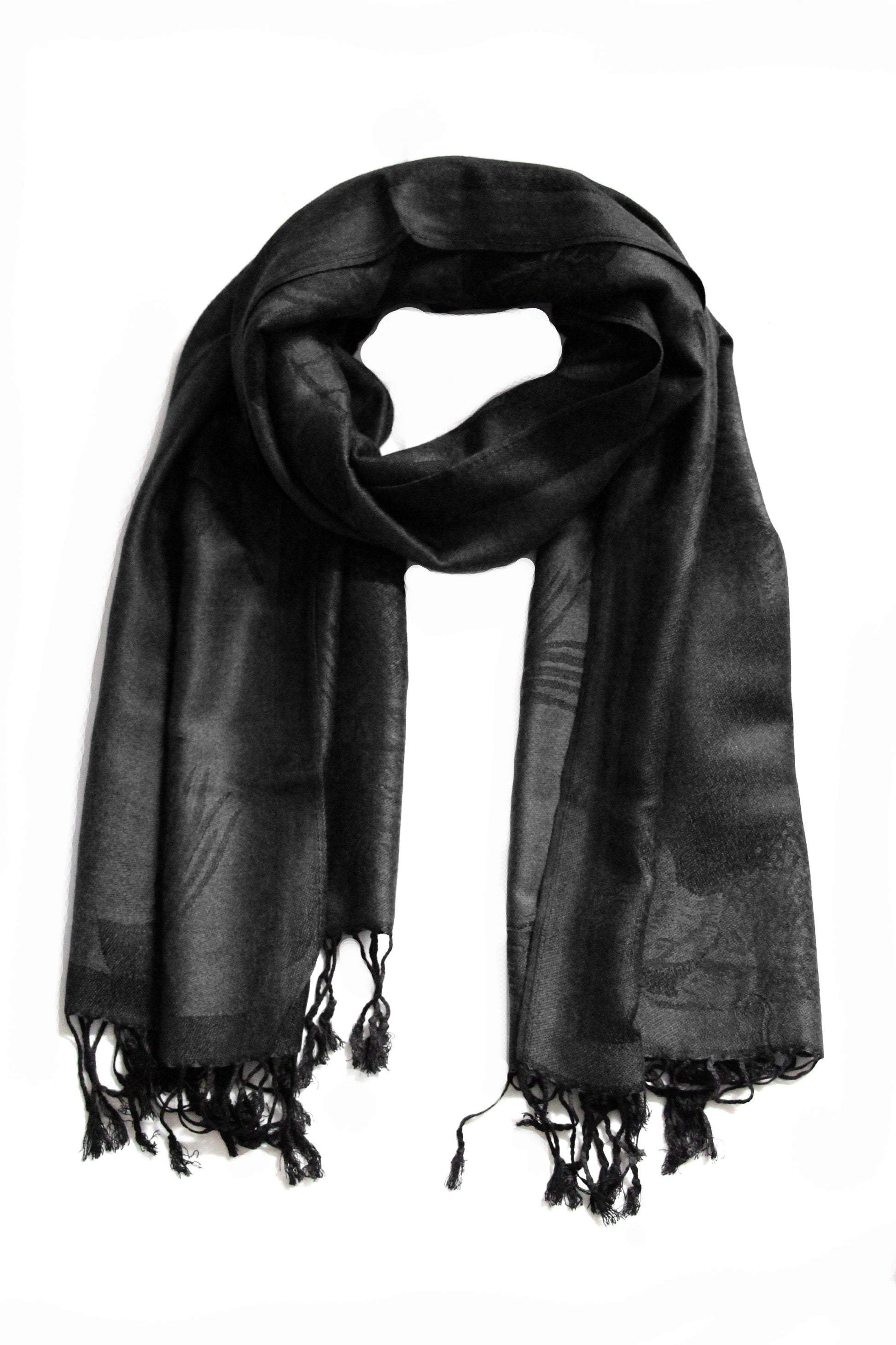 Sakkas Two Tone Rose Pashmina Scarf / Stole / Wrap - Concordia Style Boutique