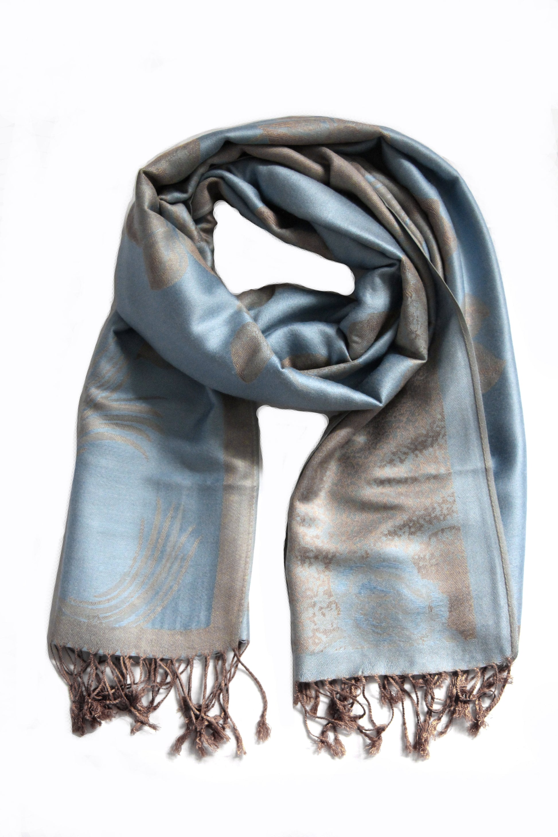 Sakkas Two Tone Rose Pashmina Scarf / Stole / Wrap - Concordia Style Boutique