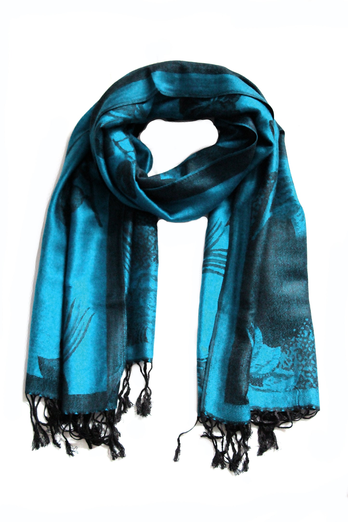 Sakkas Two Tone Rose Pashmina Scarf / Stole / Wrap - Concordia Style Boutique