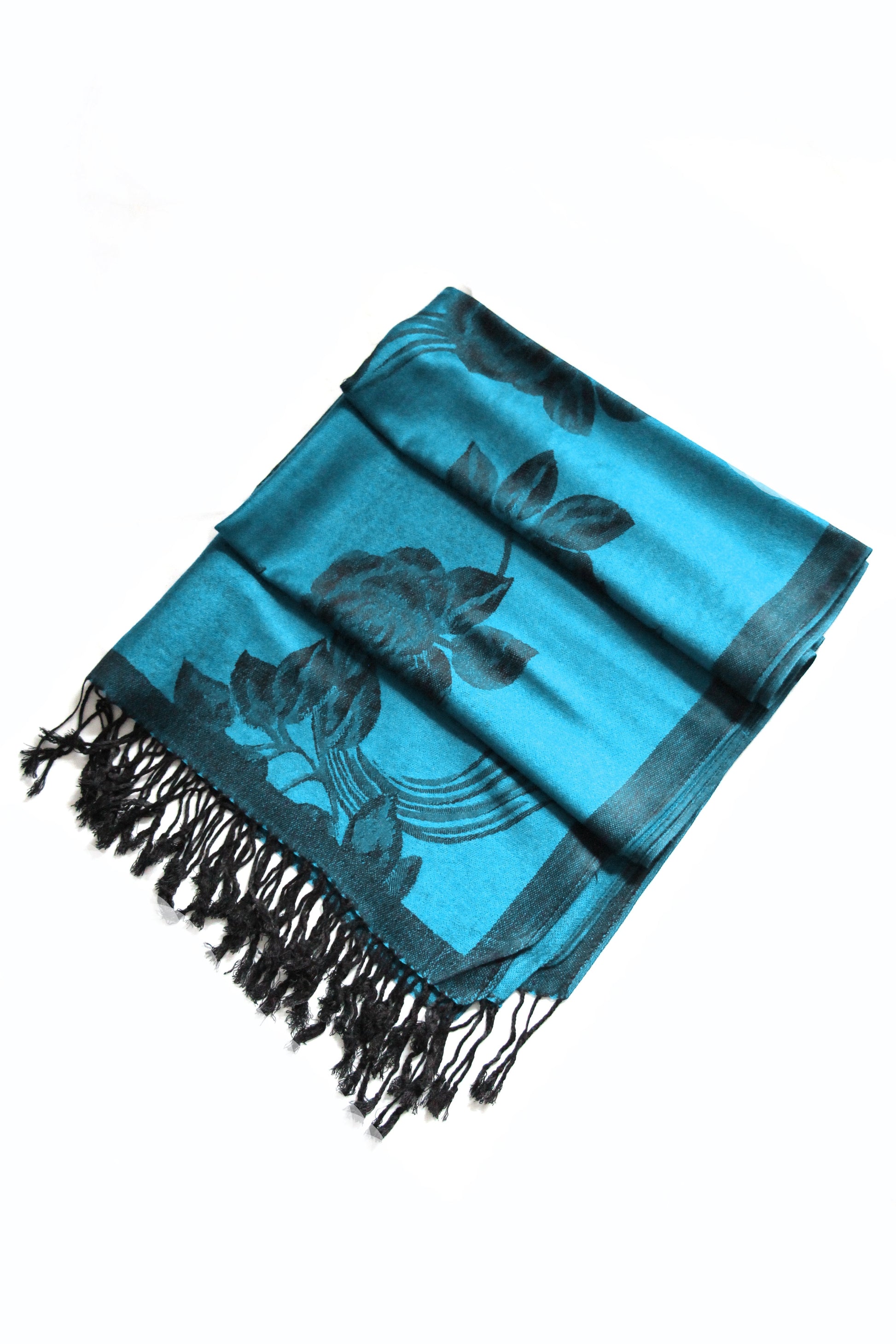 Sakkas Two Tone Rose Pashmina Scarf / Stole / Wrap - Concordia Style Boutique