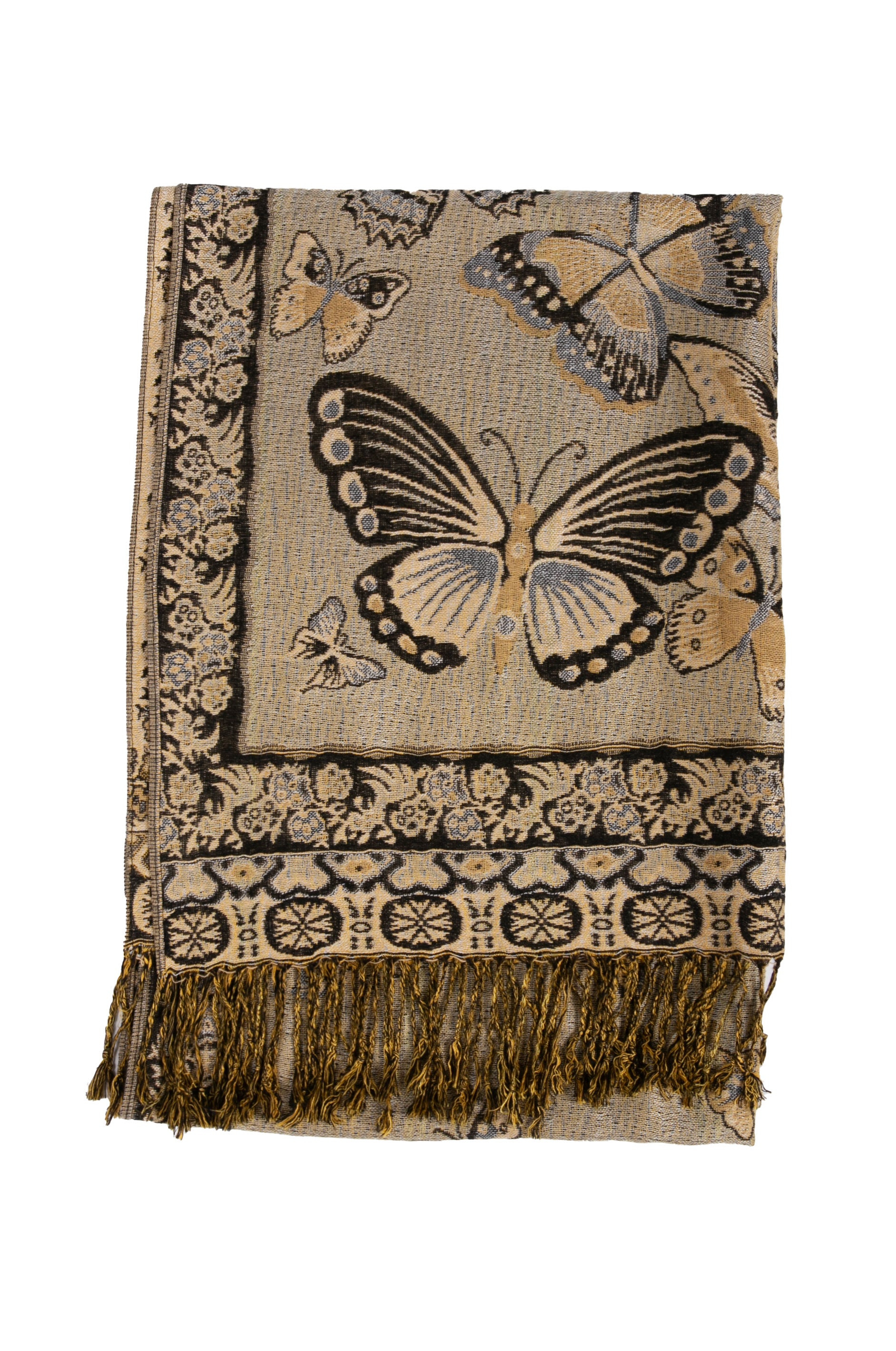 Sakkas Liua Long Wide Woven Patterned Design Multi Colored Pashmina Shawl / Scarf - Concordia Style Boutique