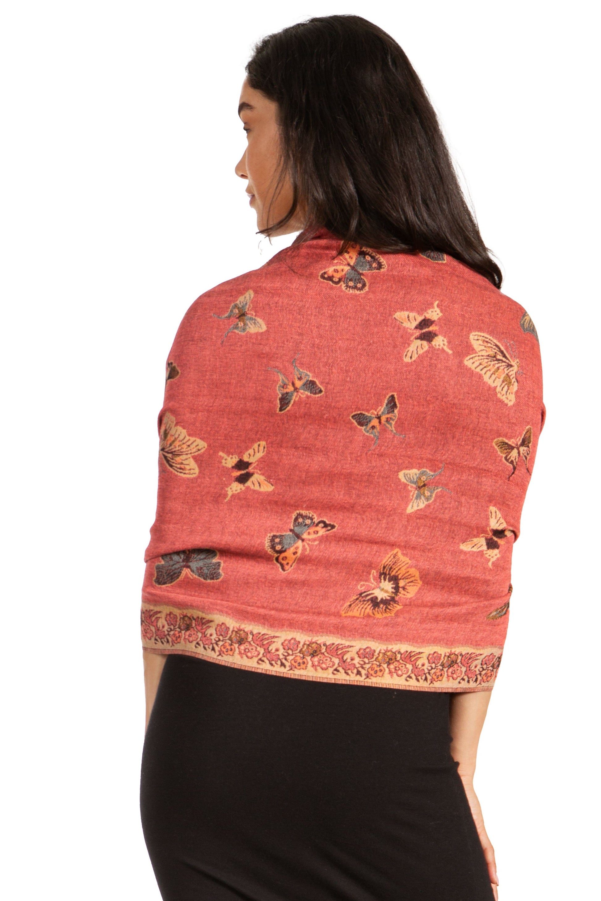 Sakkas Liua Long Wide Woven Patterned Design Multi Colored Pashmina Shawl / Scarf - Concordia Style Boutique