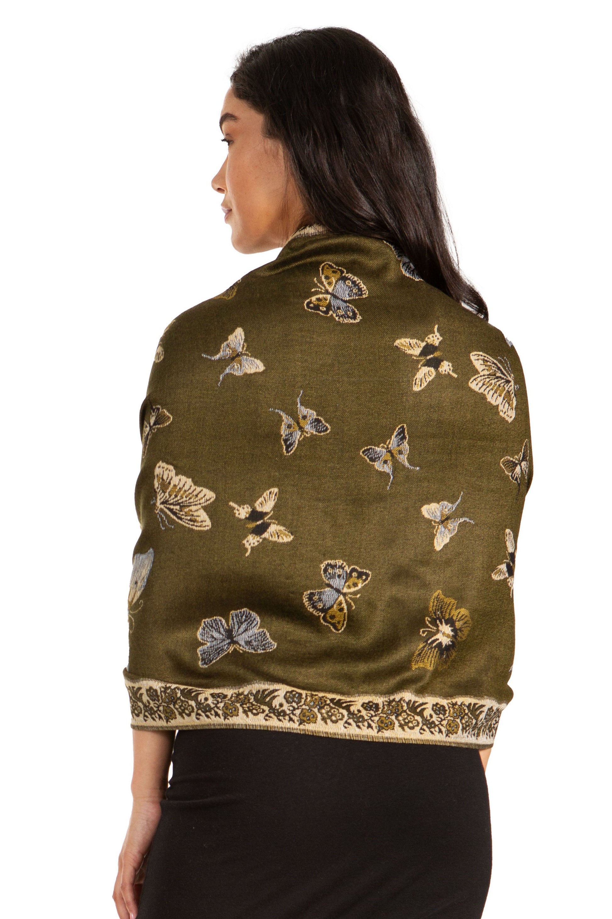 Sakkas Liua Long Wide Woven Patterned Design Multi Colored Pashmina Shawl / Scarf - Concordia Style Boutique