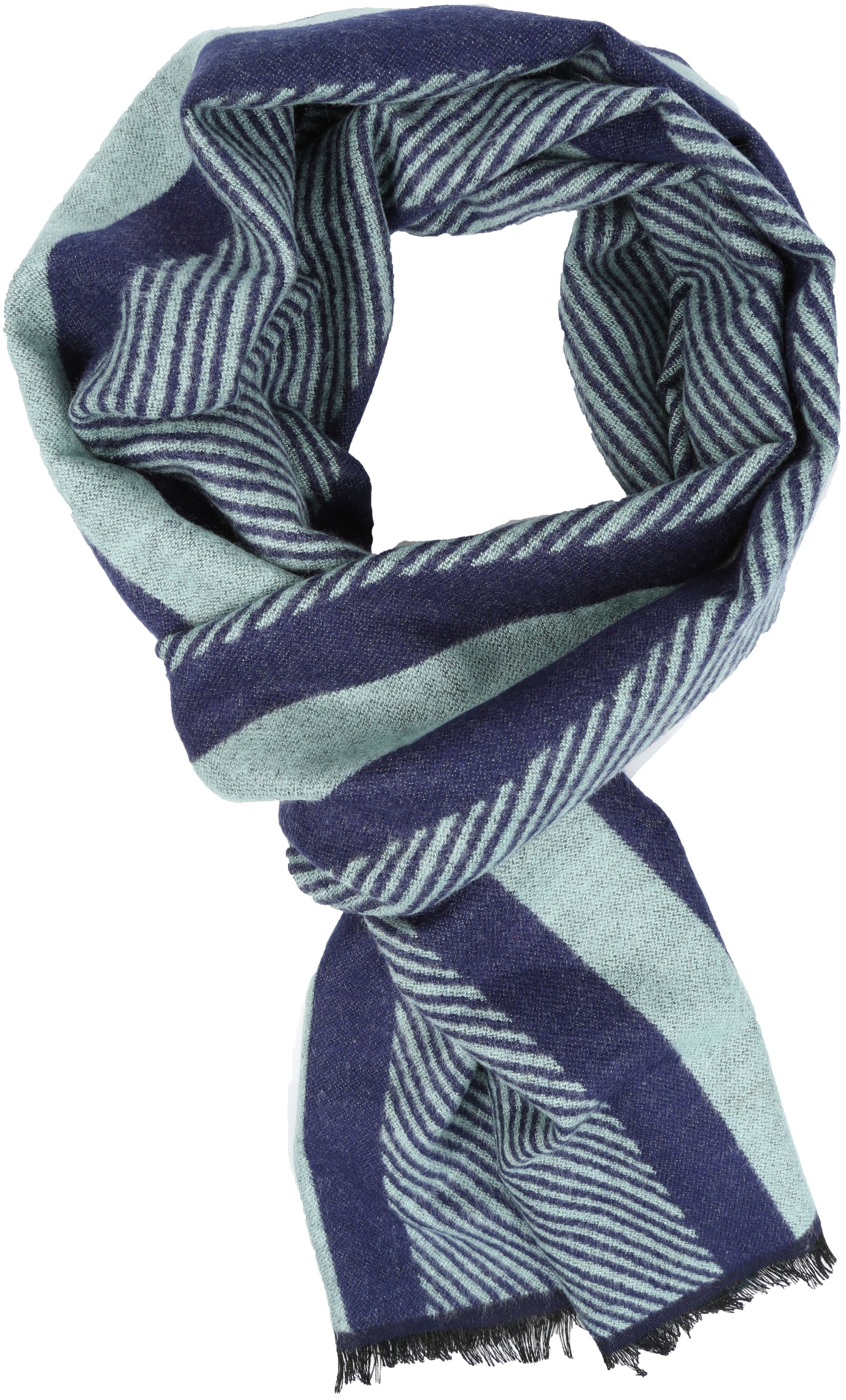 Sakkas Kopa Long Mid Weight Soft Fringe Patterned UniSex Cashmere Feel Scarf - Concordia Style Boutique