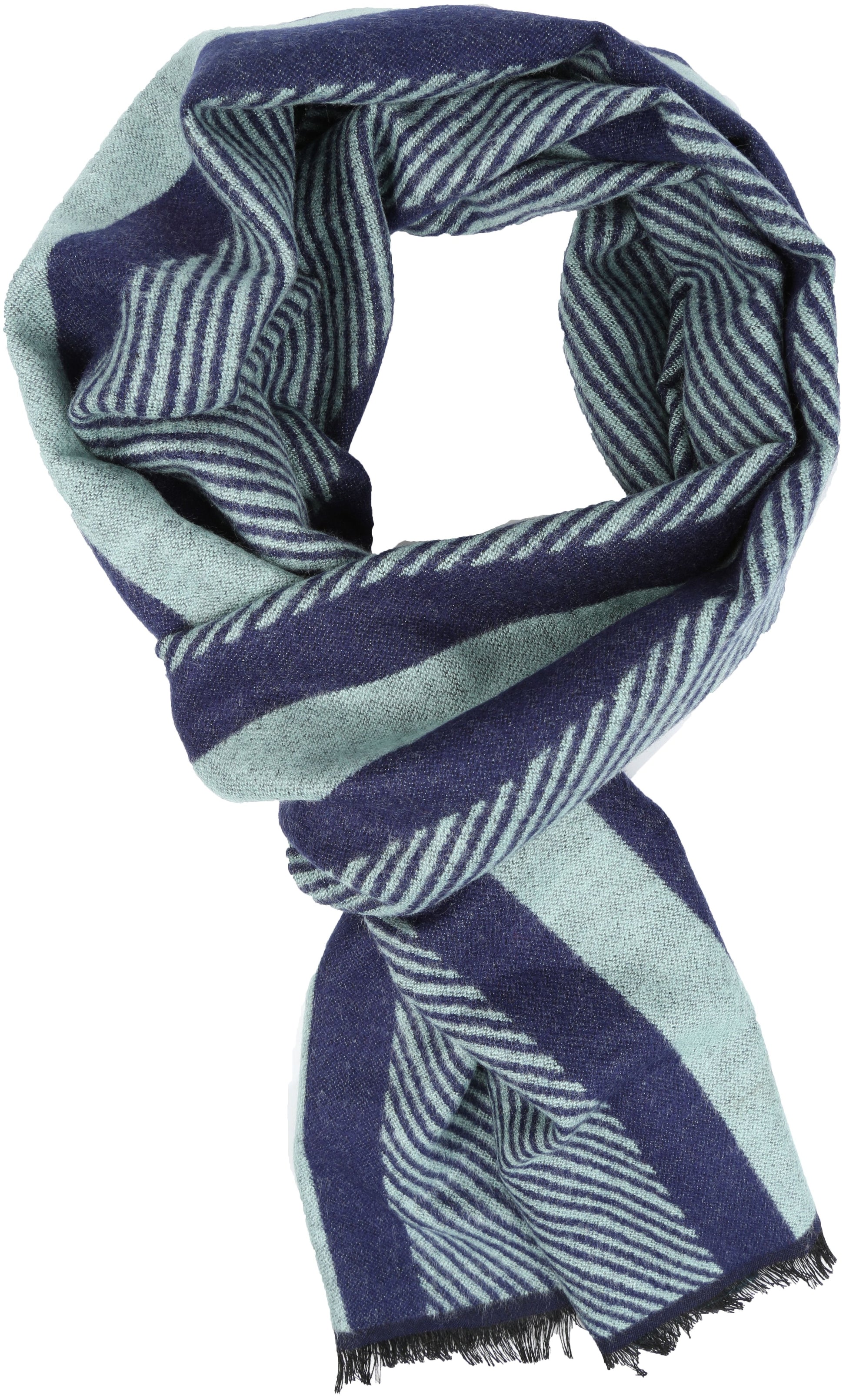 Sakkas Kopa Long Mid Weight Soft Fringe Patterned UniSex Cashmere Feel Scarf - Concordia Style Boutique