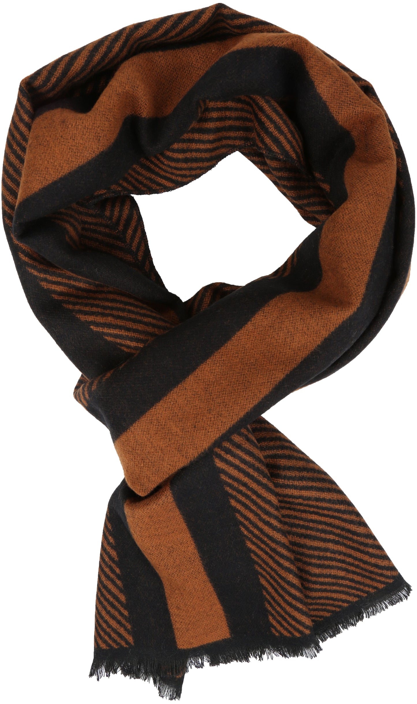 Sakkas Kopa Long Mid Weight Soft Fringe Patterned UniSex Cashmere Feel Scarf - Concordia Style Boutique