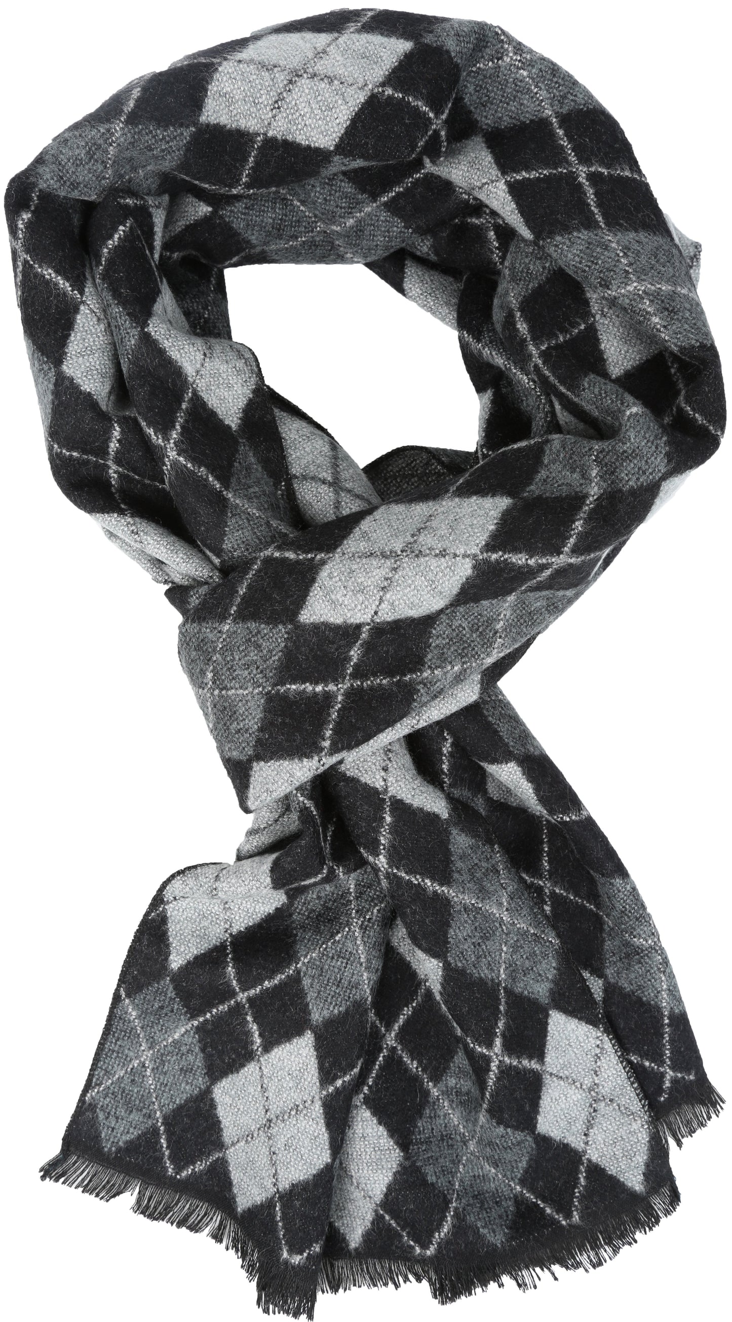Sakkas Ezel Long Warm Argyle Patterned UniSex Cashmere Feel Scarf - Concordia Style Boutique