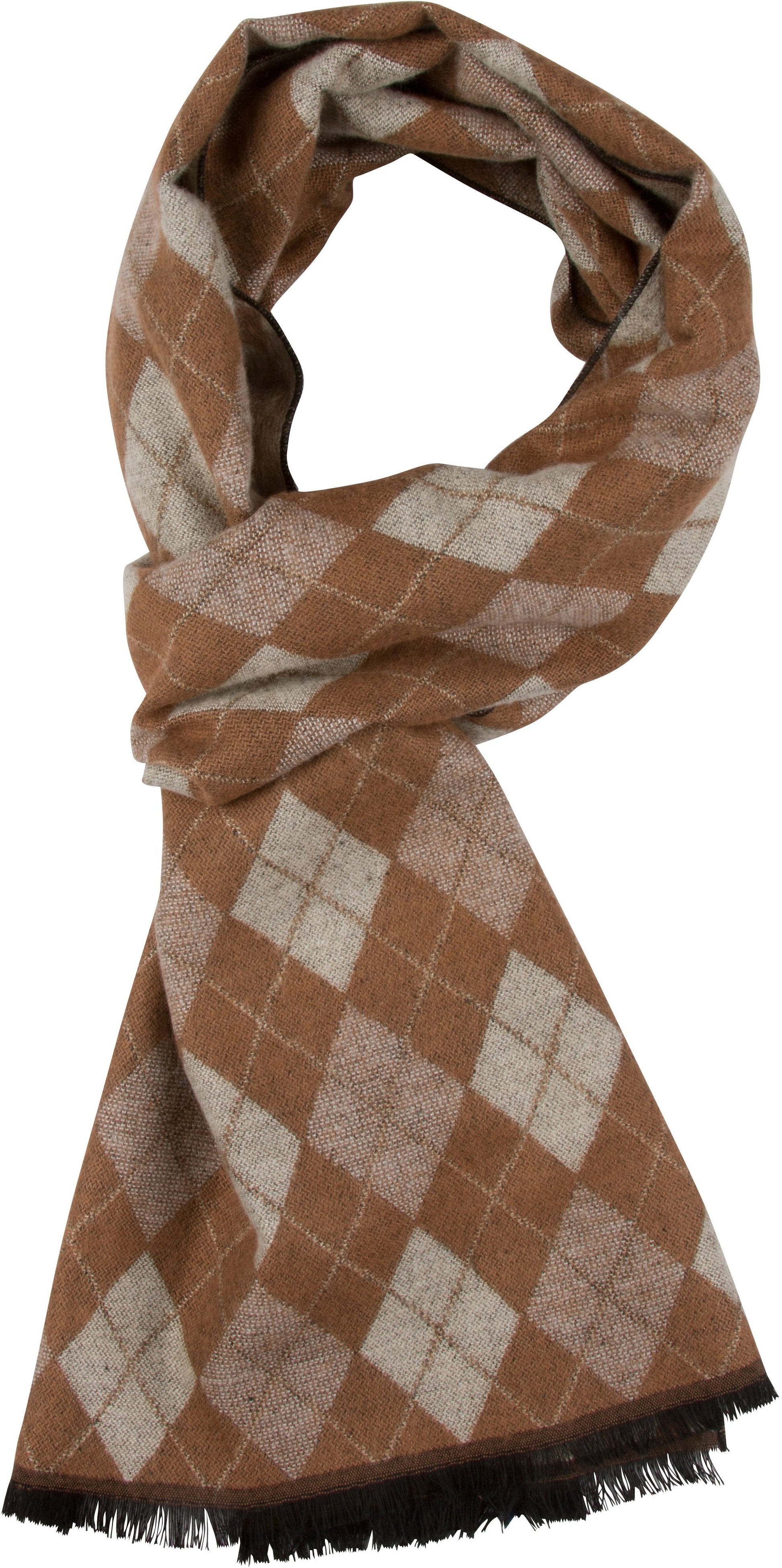 Sakkas Ezel Long Warm Argyle Patterned UniSex Cashmere Feel Scarf - Concordia Style Boutique