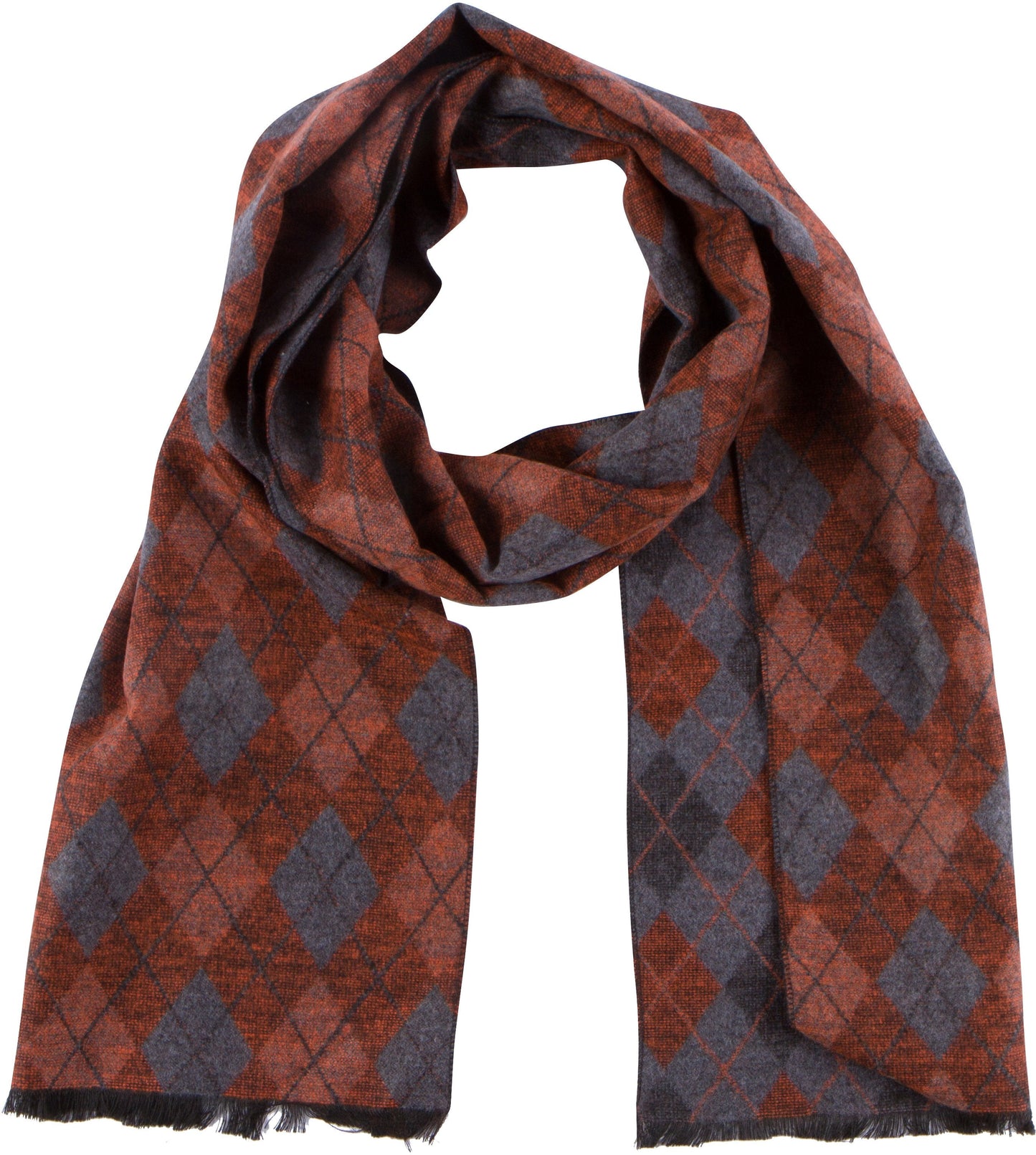 Sakkas Ezel Long Warm Argyle Patterned UniSex Cashmere Feel Scarf - Concordia Style Boutique